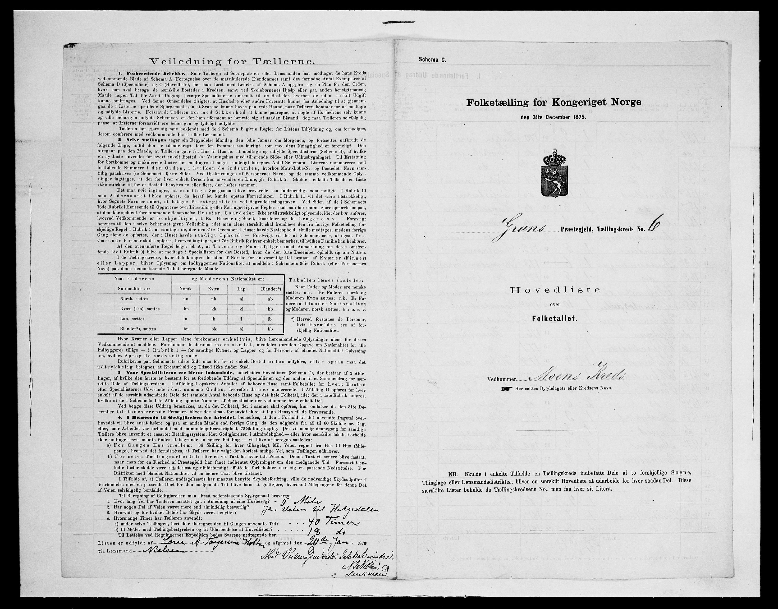 SAH, 1875 census for 0534P Gran, 1875, p. 38