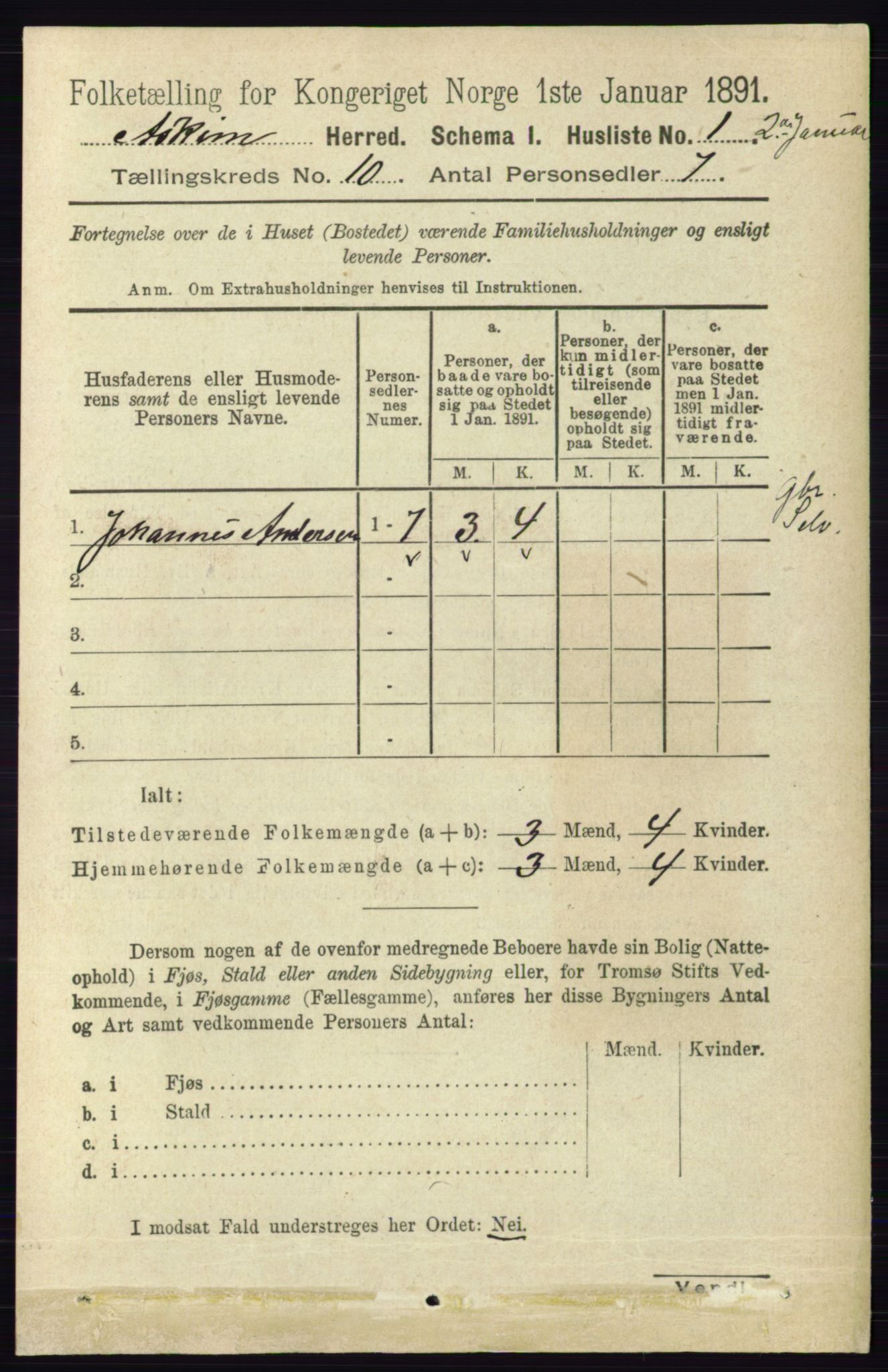 RA, 1891 census for 0124 Askim, 1891, p. 1585