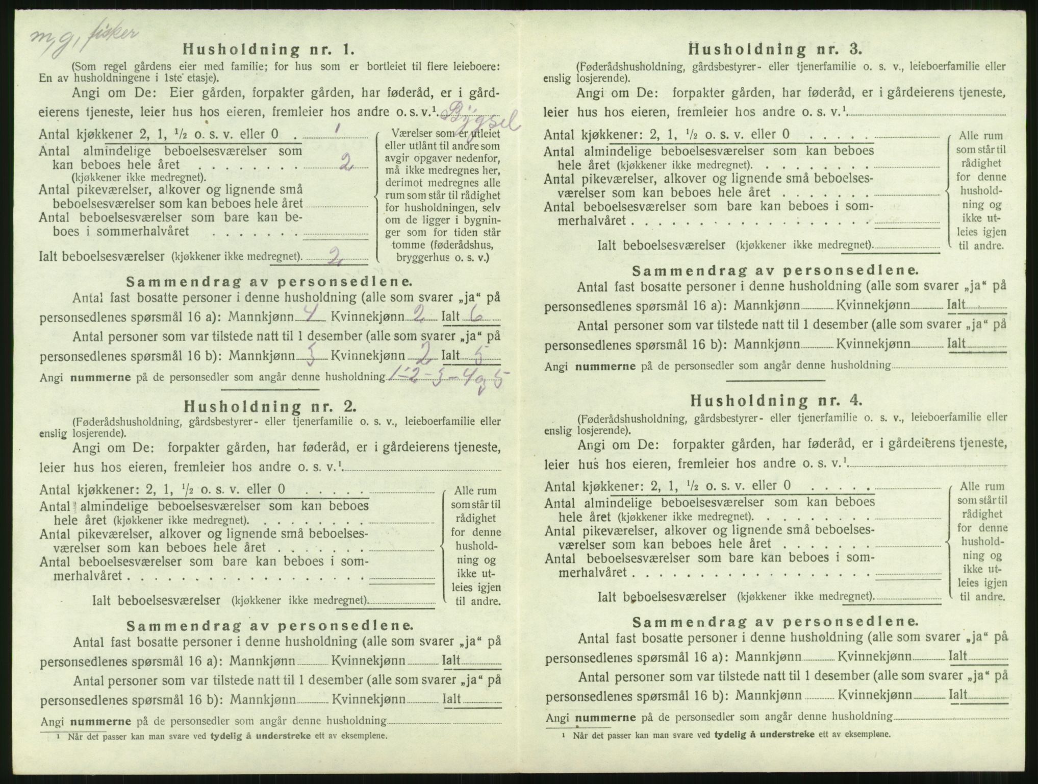 SAT, 1920 census for Aukra, 1920, p. 330