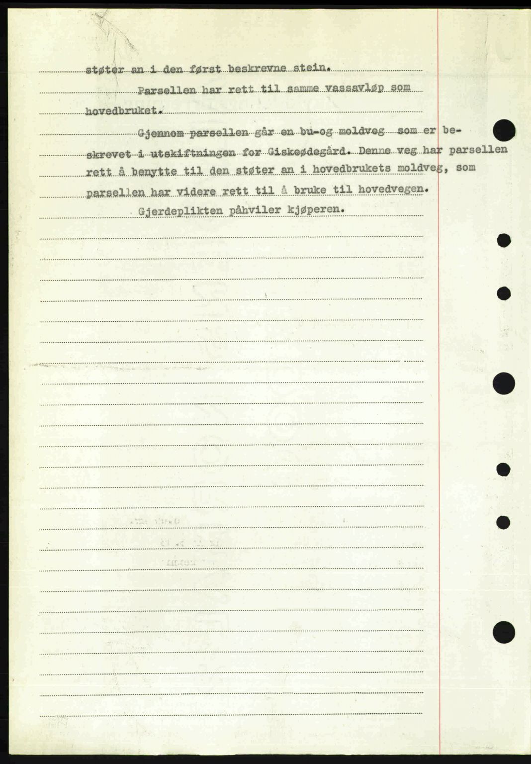 Nordre Sunnmøre sorenskriveri, AV/SAT-A-0006/1/2/2C/2Ca: Mortgage book no. A24, 1947-1947, Diary no: : 1032/1947