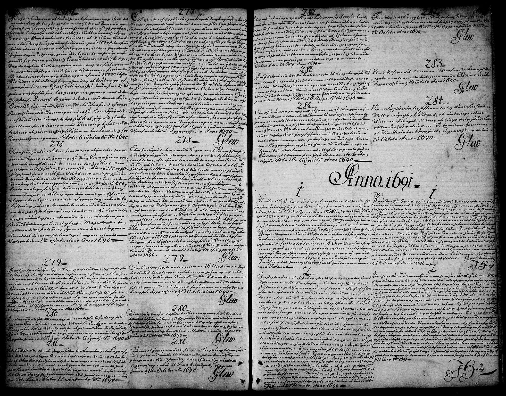 Stattholderembetet 1572-1771, AV/RA-EA-2870/Ad/L0004: Supplikasjons- og resolusjonsprotokoll, 1683-1691, p. 197b-198a