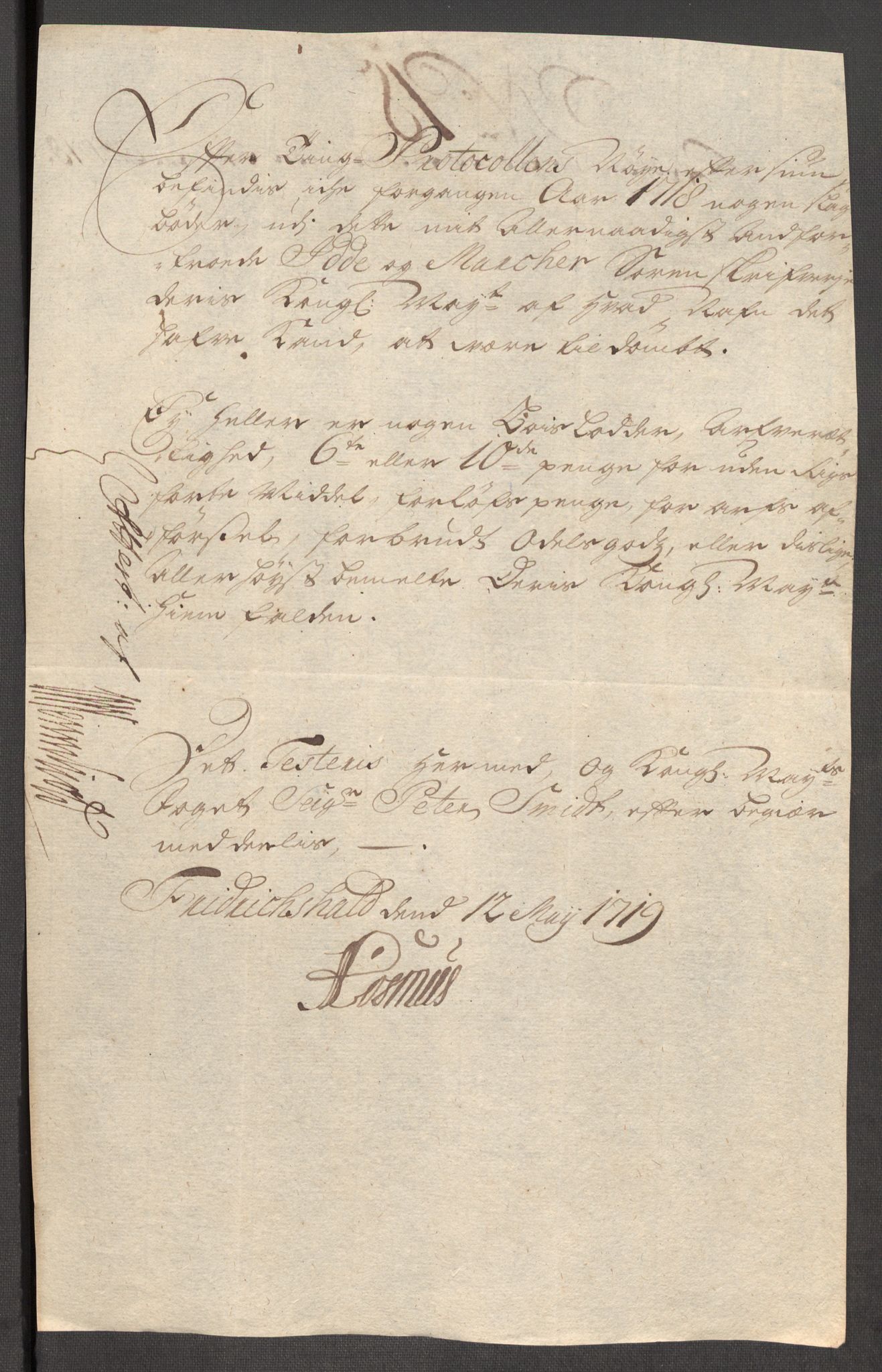 Rentekammeret inntil 1814, Reviderte regnskaper, Fogderegnskap, AV/RA-EA-4092/R01/L0024: Fogderegnskap Idd og Marker, 1717-1718, p. 288