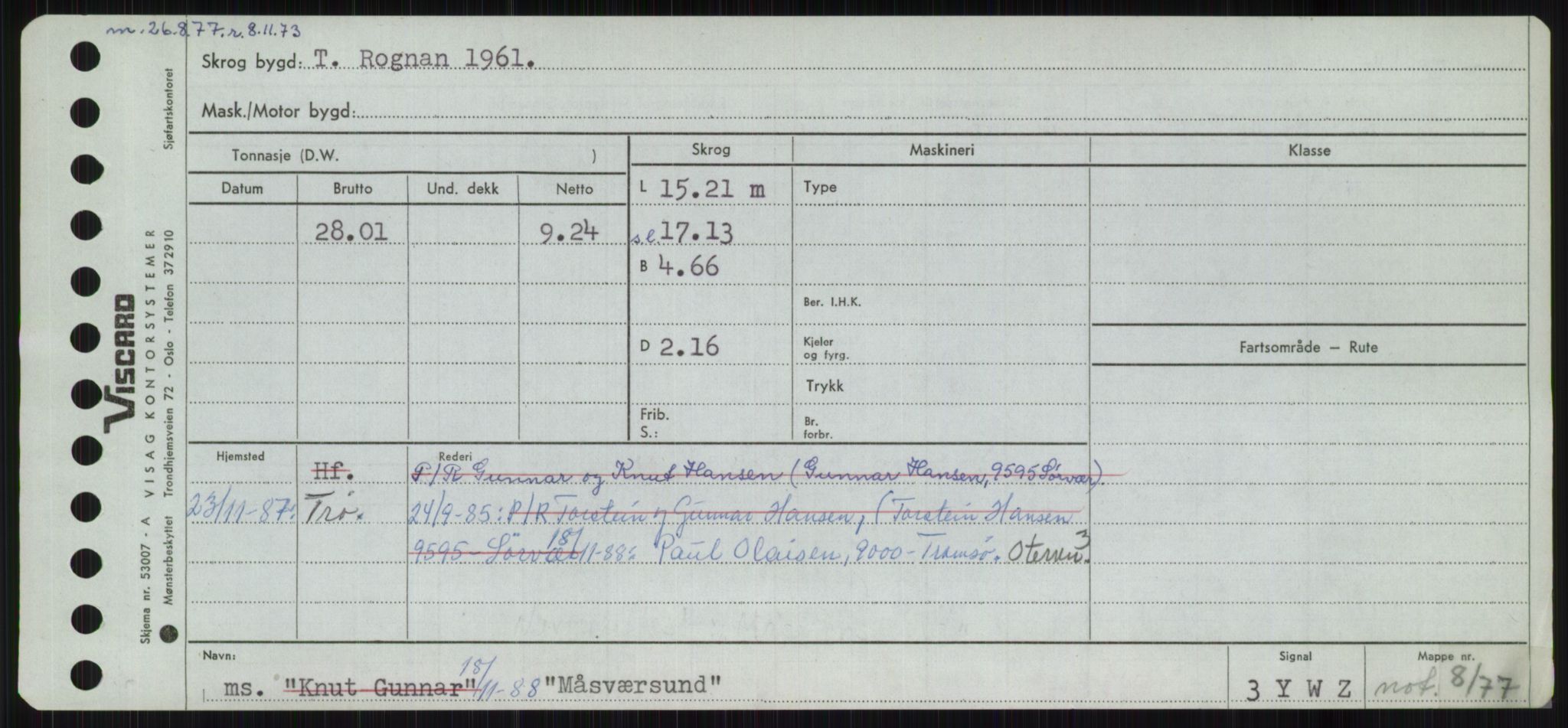 Sjøfartsdirektoratet med forløpere, Skipsmålingen, RA/S-1627/H/Ha/L0004/0001: Fartøy, Mas-R / Fartøy, Mas-Odd, p. 379