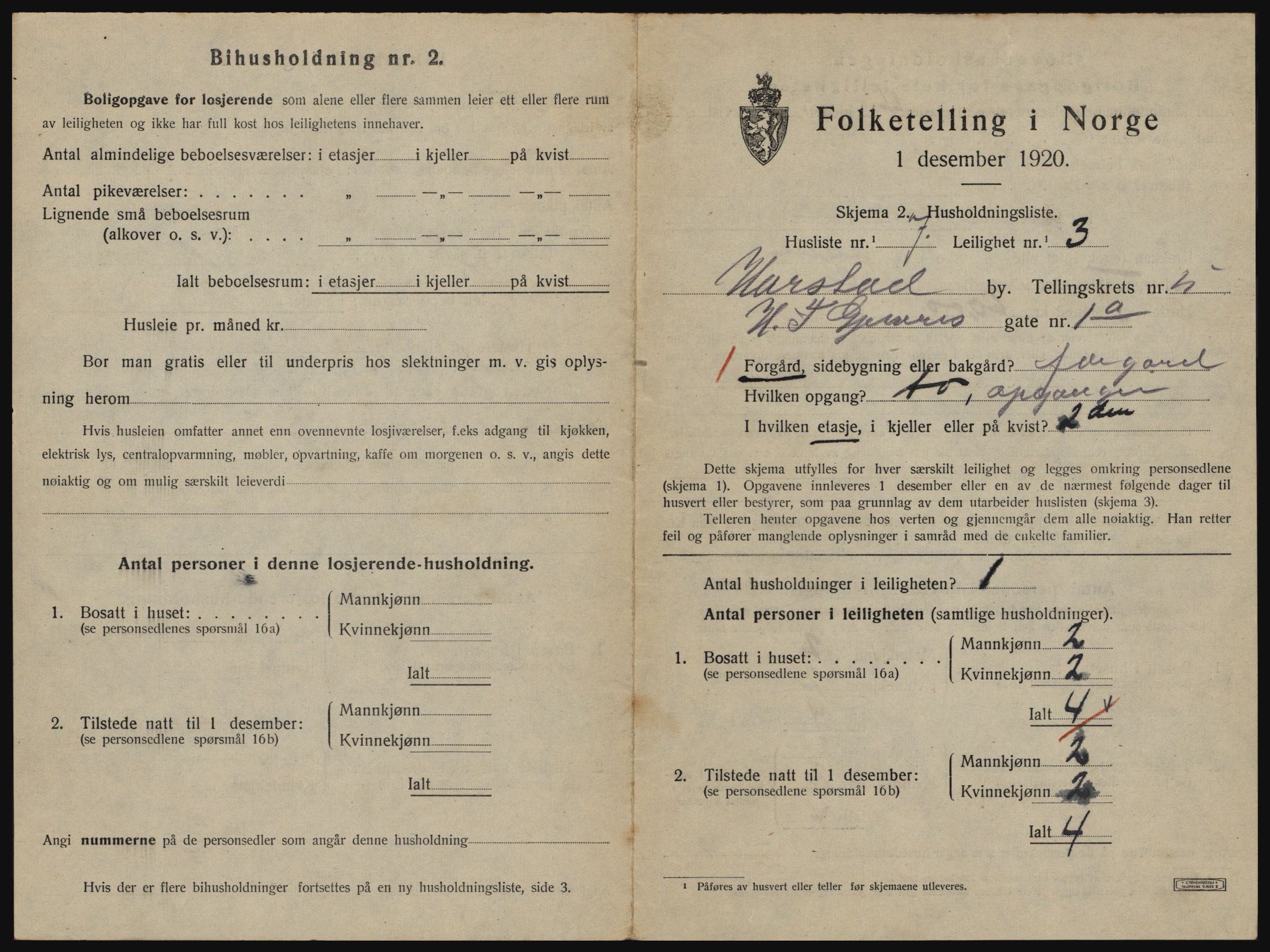 SATØ, 1920 census for Harstad, 1920, p. 1647