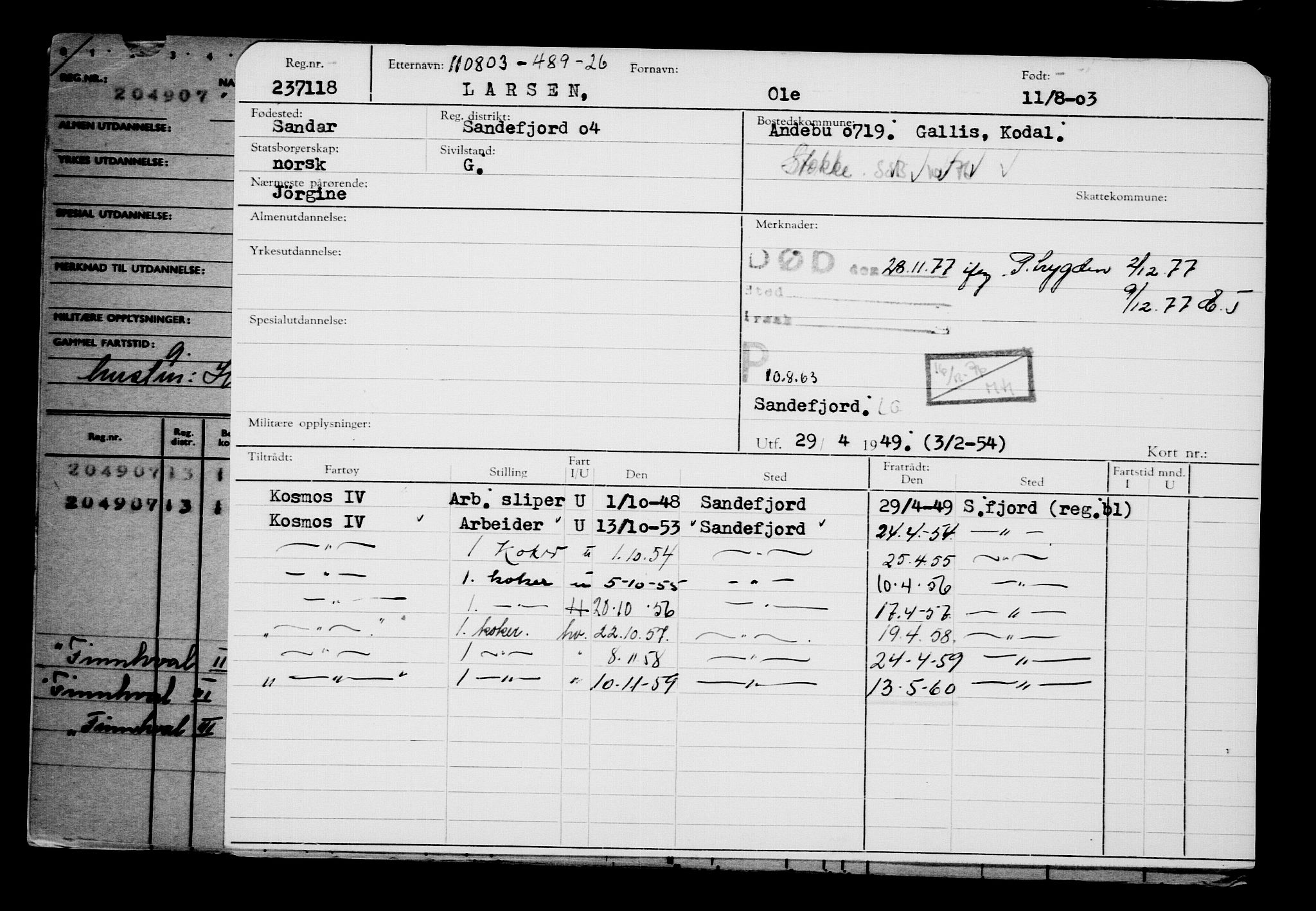 Direktoratet for sjømenn, AV/RA-S-3545/G/Gb/L0050: Hovedkort, 1903, p. 115