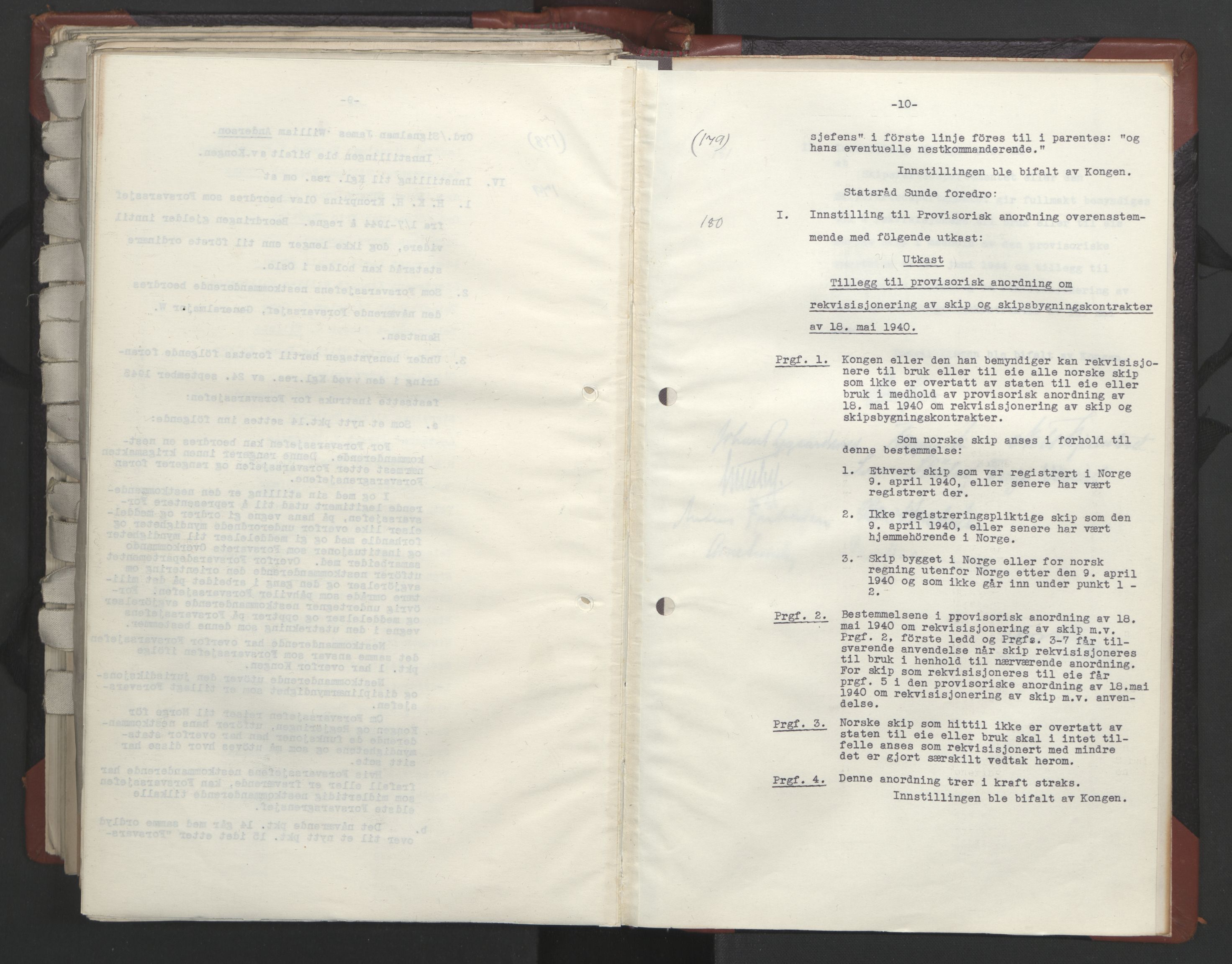 Statsrådssekretariatet, AV/RA-S-1001/A/Ac/L0124: Kgl. res. 14/1-30/6, 1944, p. 448