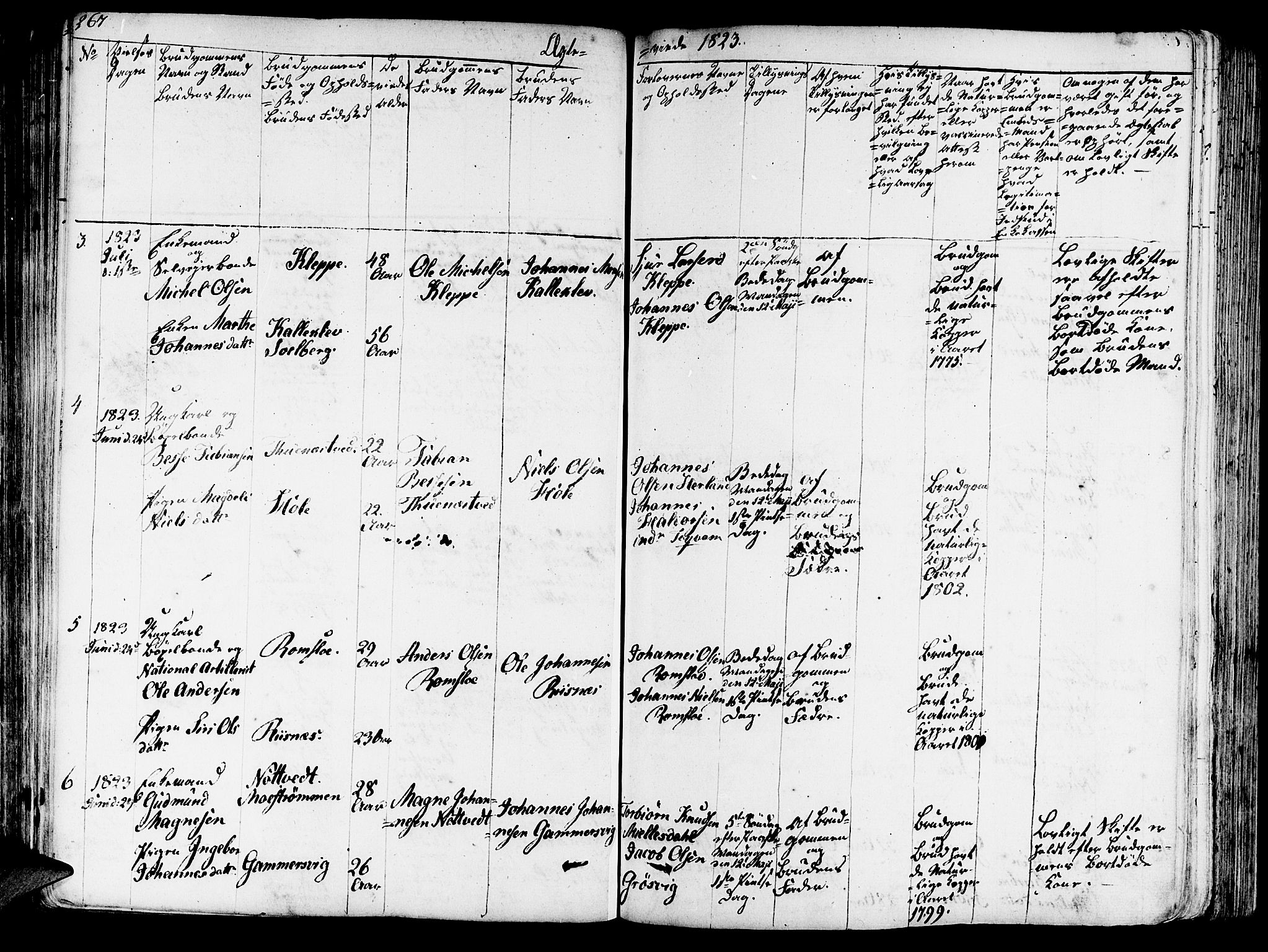 Haus sokneprestembete, AV/SAB-A-75601/H/Haa: Parish register (official) no. A 13, 1821-1827, p. 267