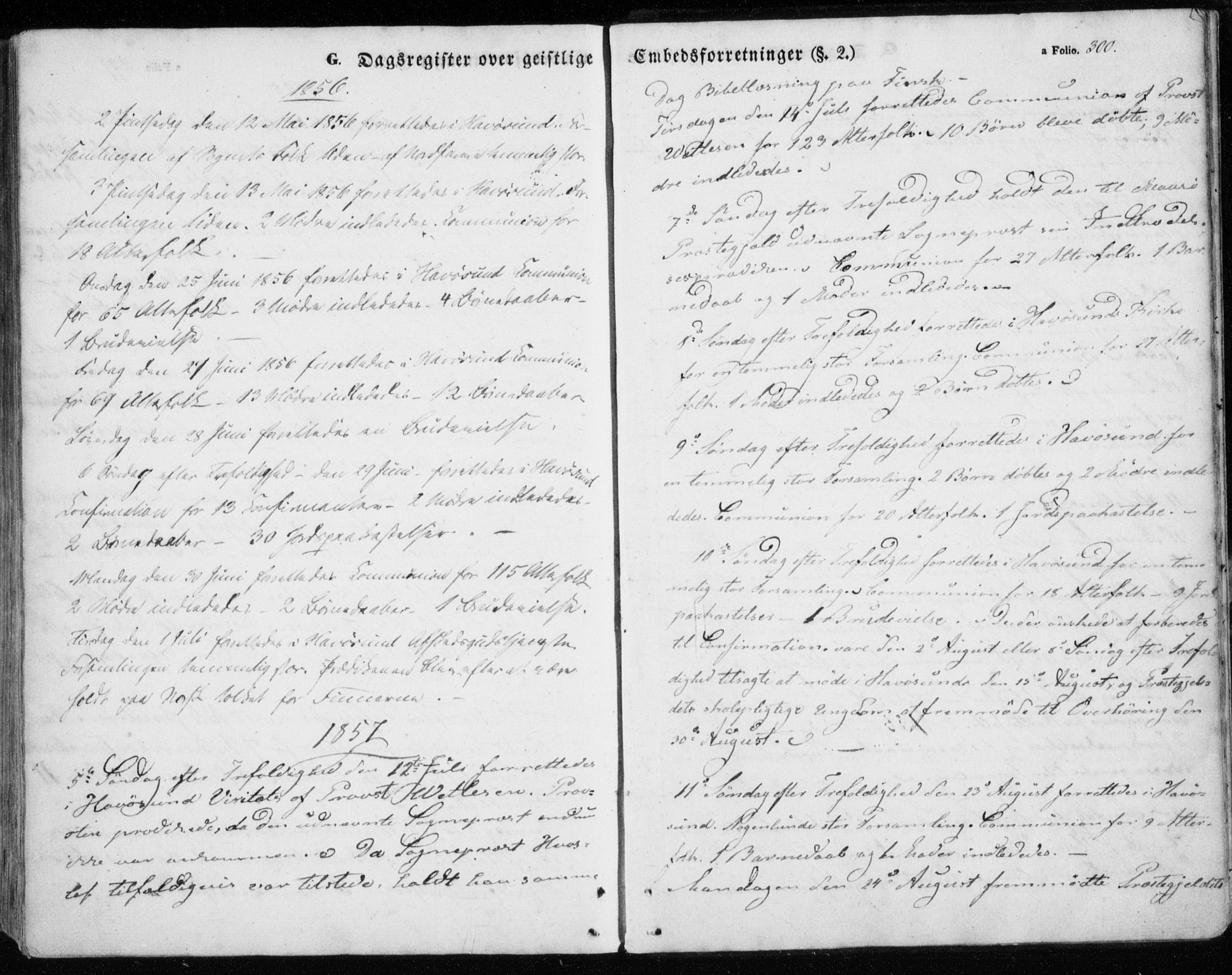 Måsøy sokneprestkontor, SATØ/S-1348/H/Ha/L0002kirke: Parish register (official) no. 2, 1852-1865, p. 300