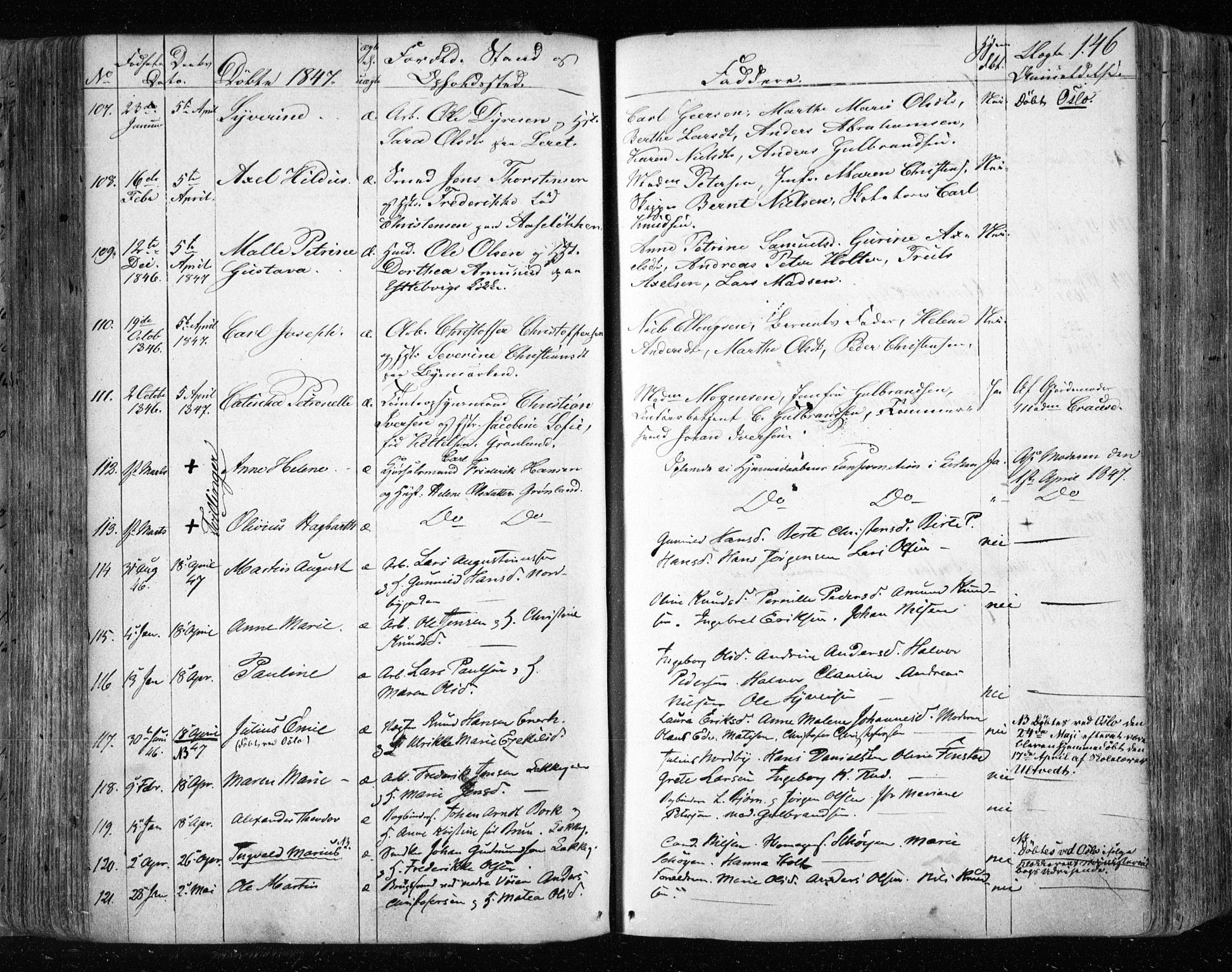 Aker prestekontor kirkebøker, SAO/A-10861/F/L0019: Parish register (official) no. 19, 1842-1852, p. 146