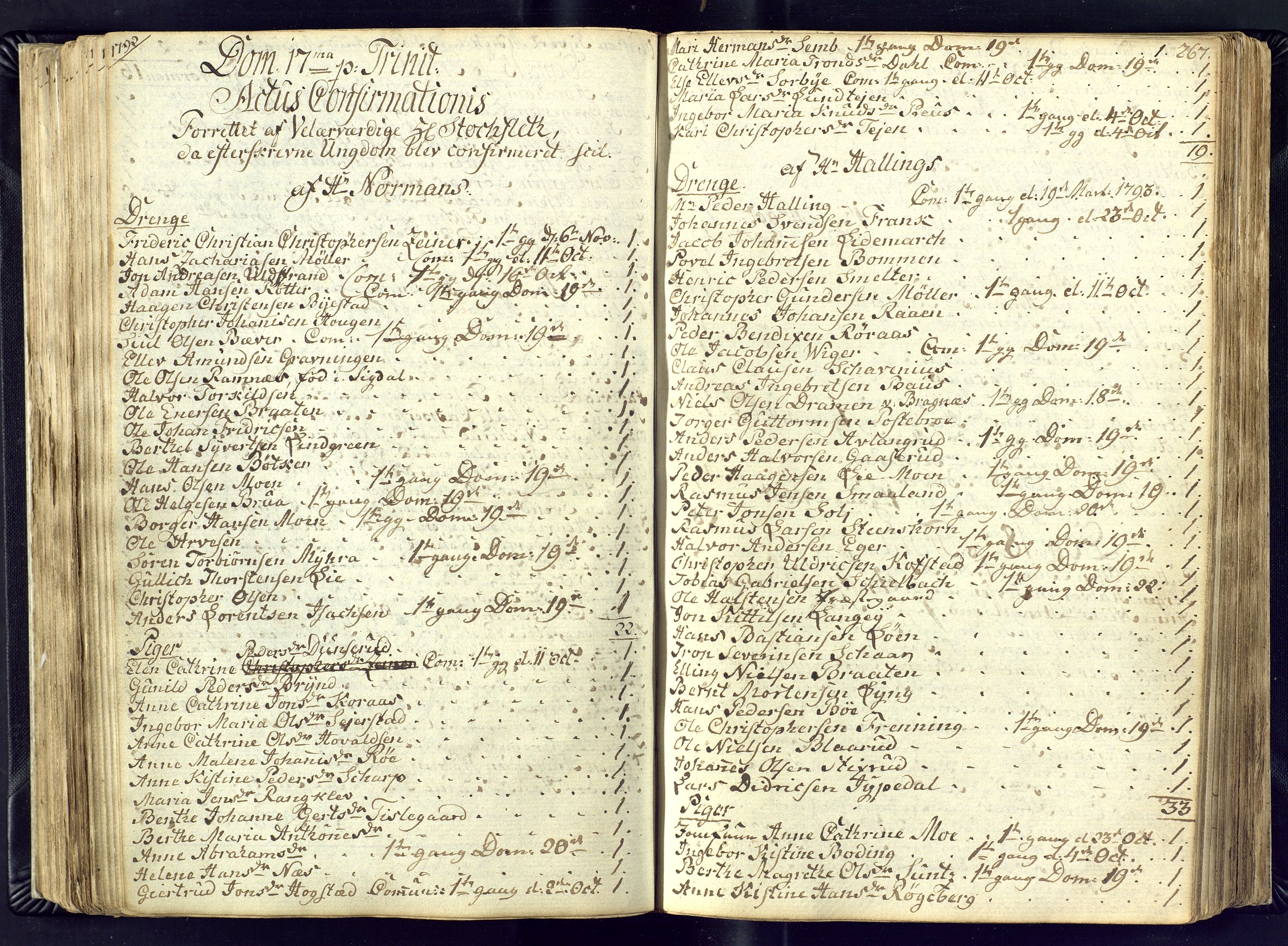 Kongsberg kirkebøker, AV/SAKO-A-22/M/Ma/L0011: Communicants register no. 11, 1788-1795, p. 267