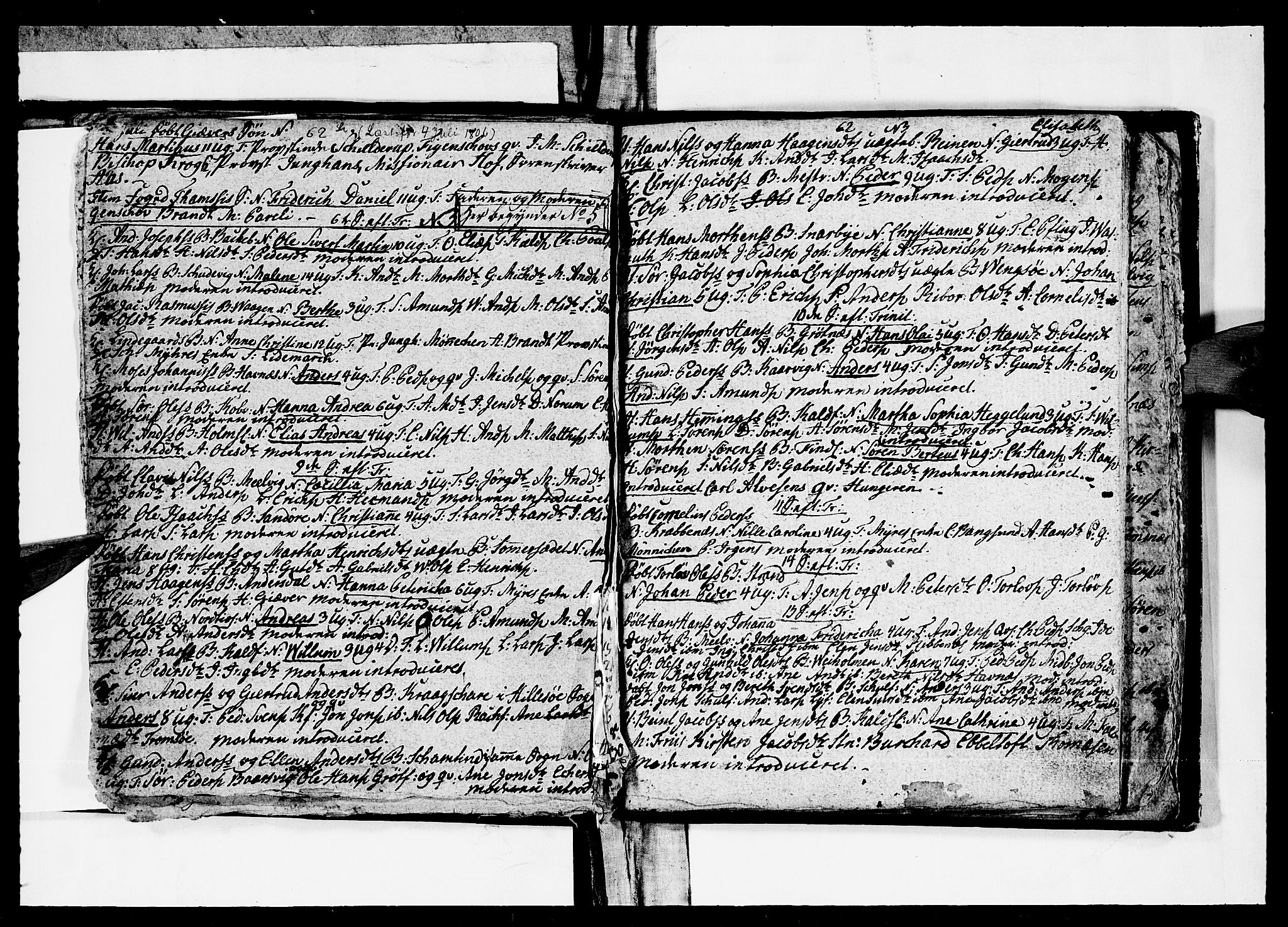 Tromsø sokneprestkontor/stiftsprosti/domprosti, AV/SATØ-S-1343/G/Ga/L0005kirke: Parish register (official) no. 5, 1796-1808, p. 62