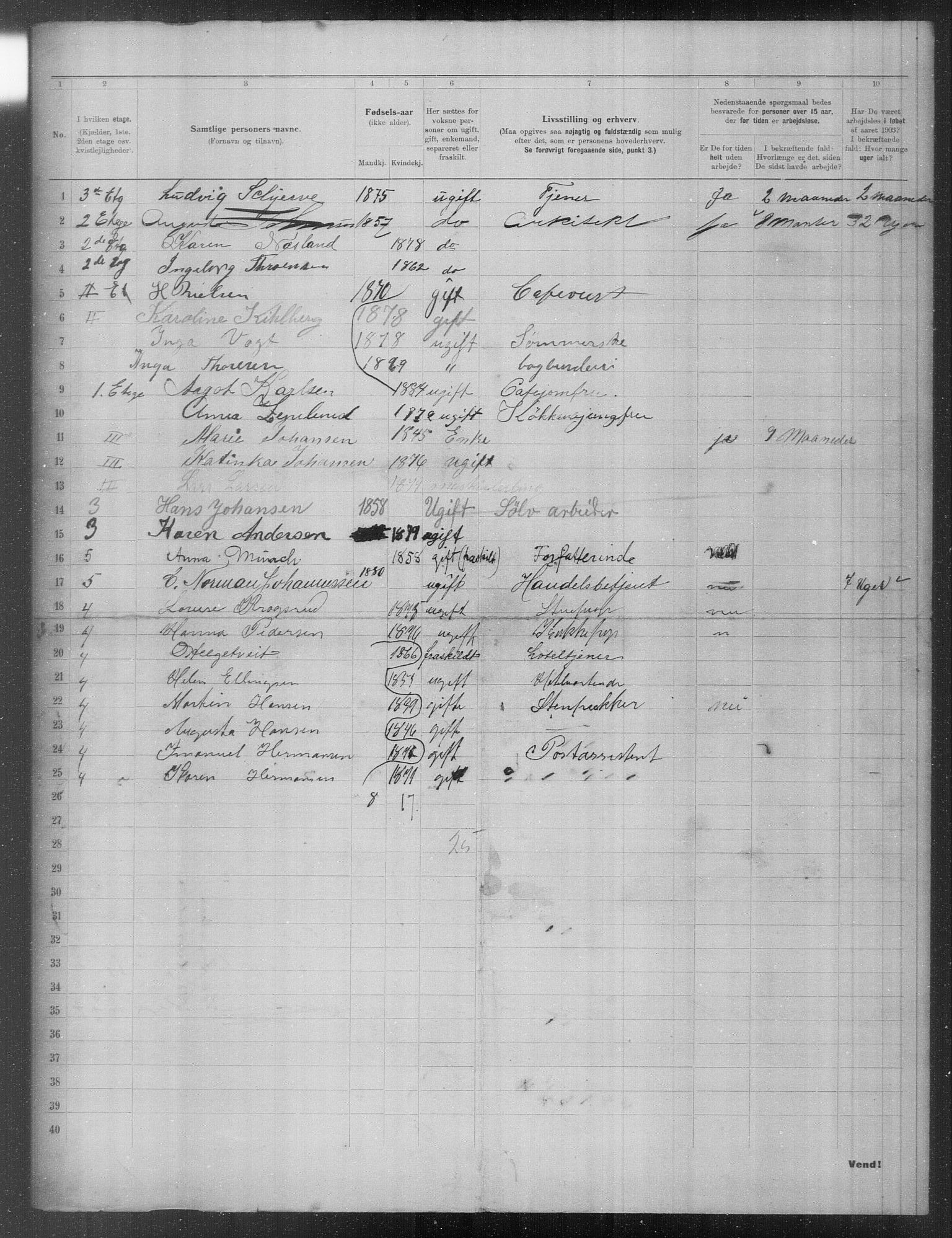 OBA, Municipal Census 1903 for Kristiania, 1903, p. 16547