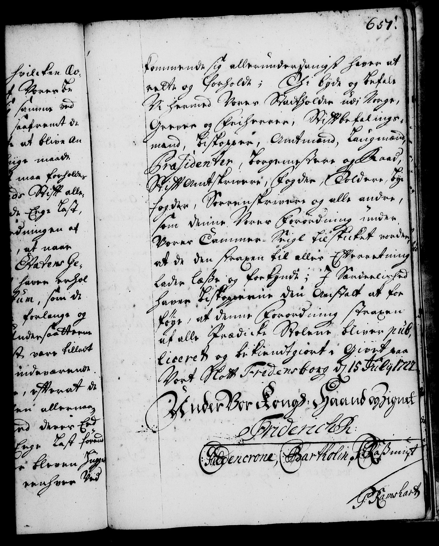 Rentekammeret, Kammerkanselliet, AV/RA-EA-3111/G/Gg/Gga/L0002: Norsk ekspedisjonsprotokoll med register (merket RK 53.2), 1723-1727, p. 651