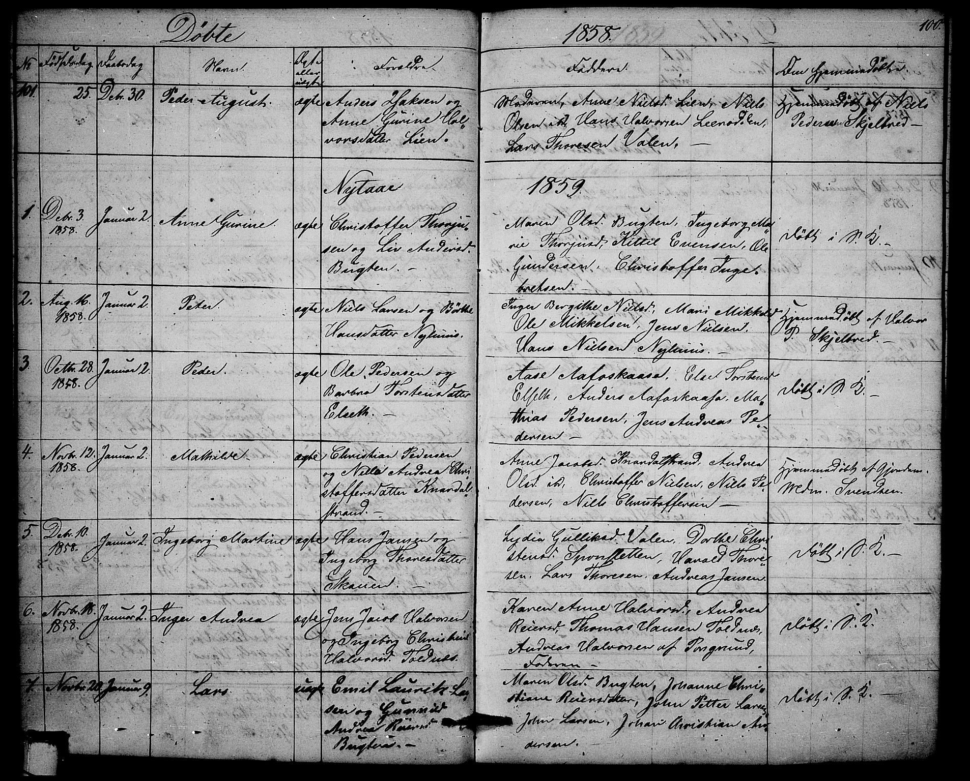 Solum kirkebøker, SAKO/A-306/G/Ga/L0003: Parish register (copy) no. I 3, 1848-1859, p. 100