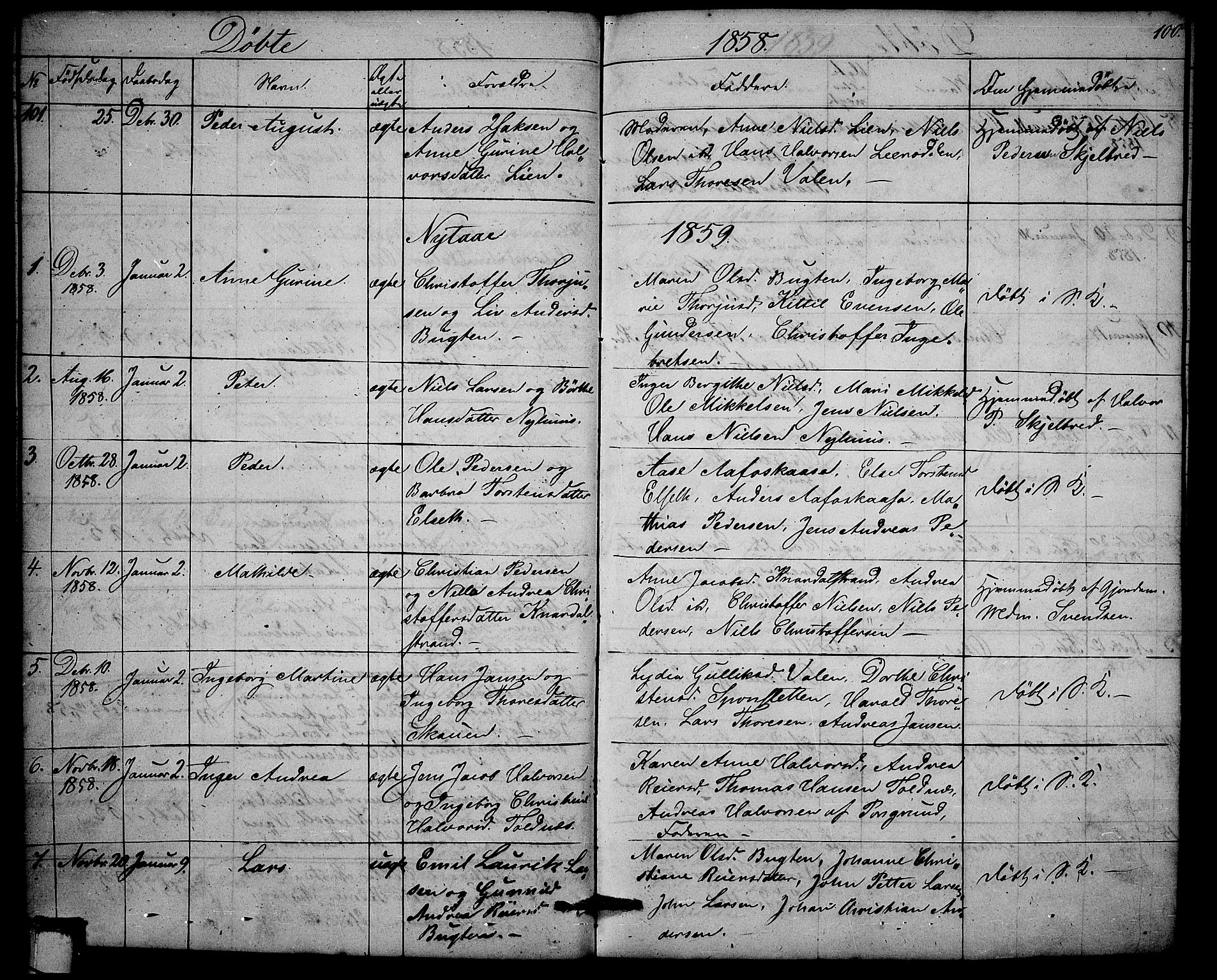 Solum kirkebøker, AV/SAKO-A-306/G/Ga/L0003: Parish register (copy) no. I 3, 1848-1859, p. 100