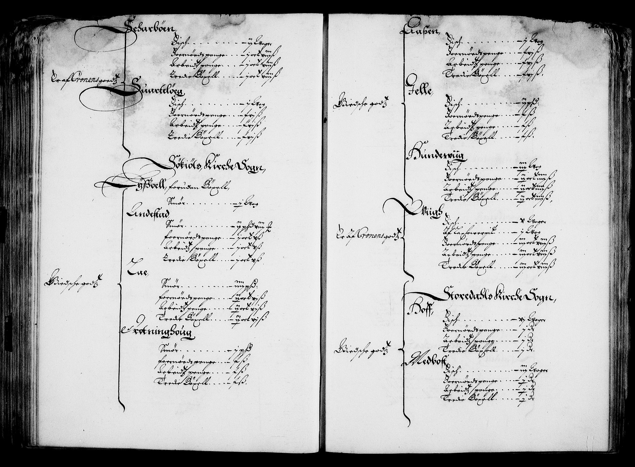 Rentekammeret inntil 1814, Realistisk ordnet avdeling, AV/RA-EA-4070/On/L0001/0001: Statens gods / [Jj 1]: Jordebok over Hannibal Sehesteds gods, 1651, p. 176