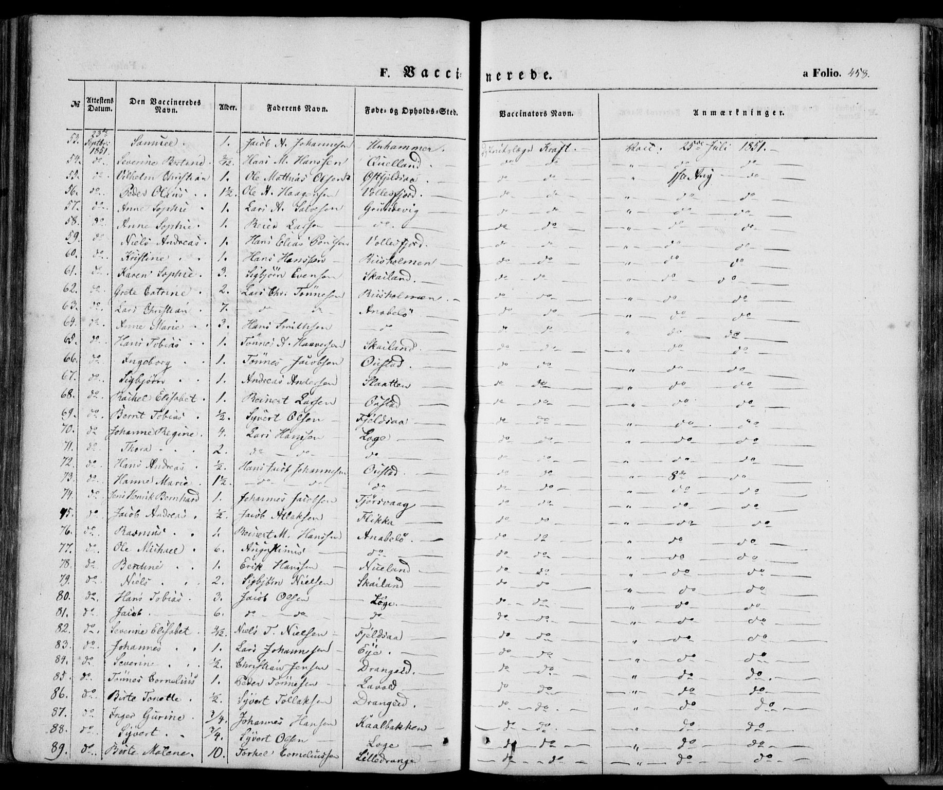 Flekkefjord sokneprestkontor, AV/SAK-1111-0012/F/Fa/Fac/L0005: Parish register (official) no. A 5, 1849-1875, p. 458