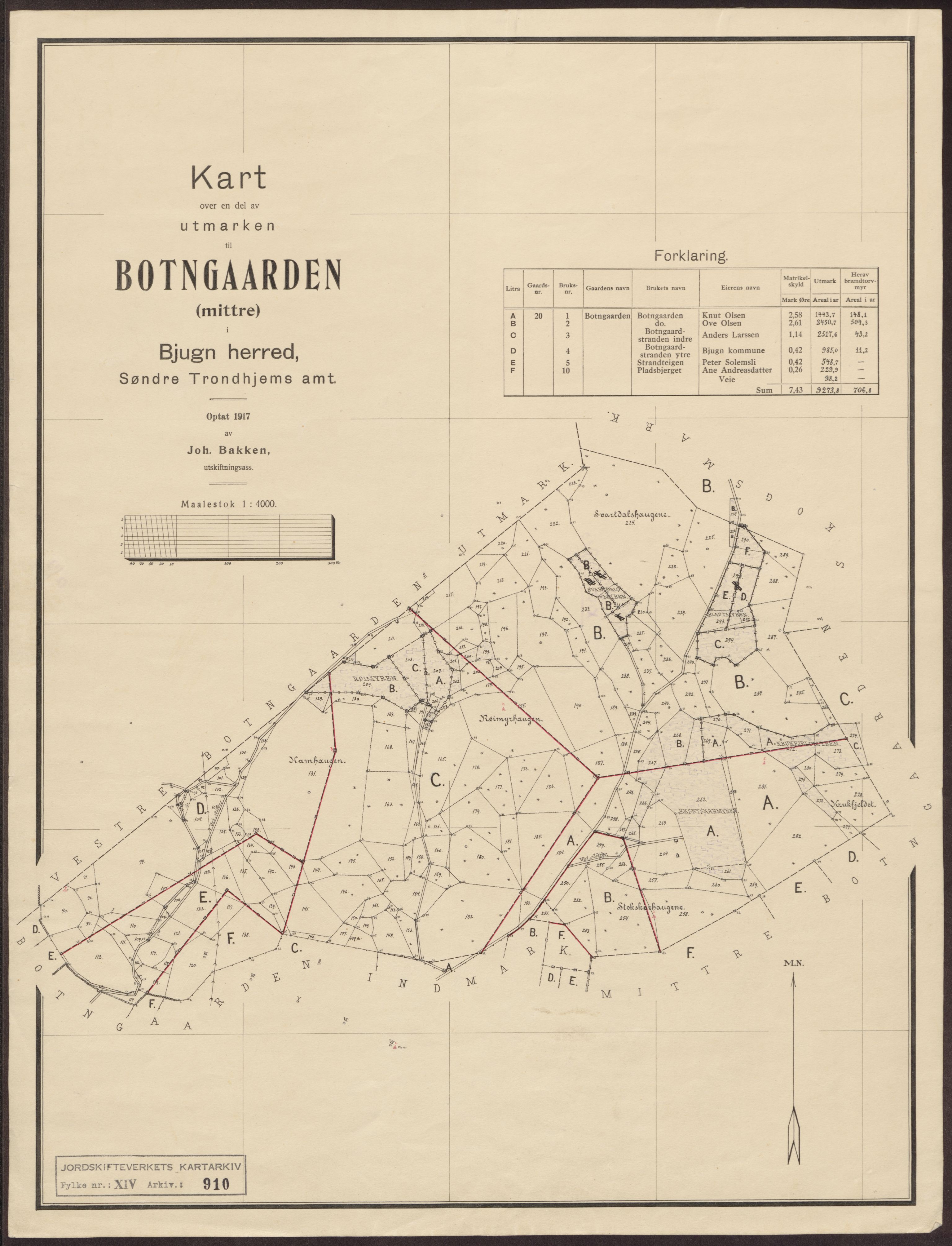 Jordskifteverkets kartarkiv, RA/S-3929/T, 1859-1988, p. 1443