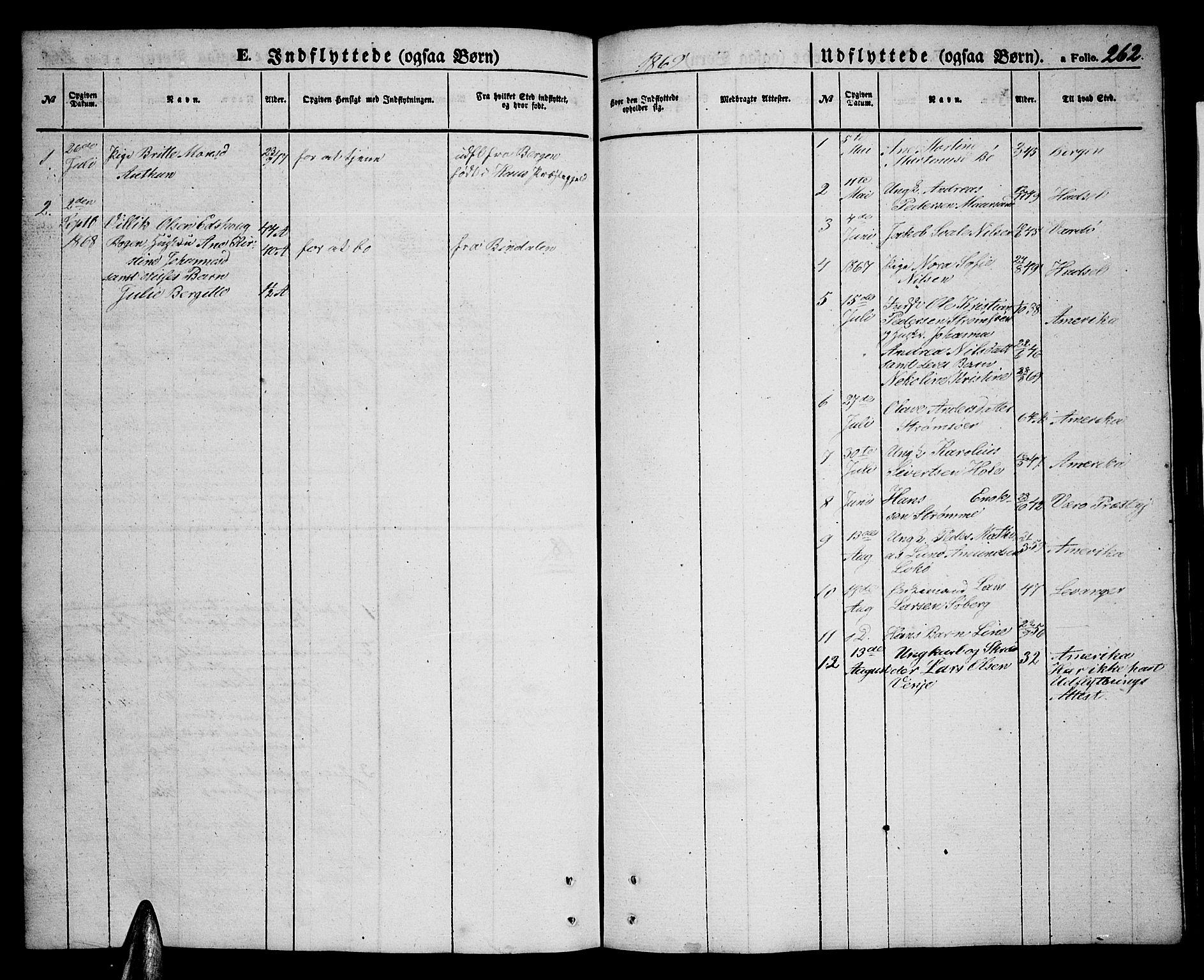 Ministerialprotokoller, klokkerbøker og fødselsregistre - Nordland, SAT/A-1459/891/L1313: Parish register (copy) no. 891C02, 1856-1870, p. 262