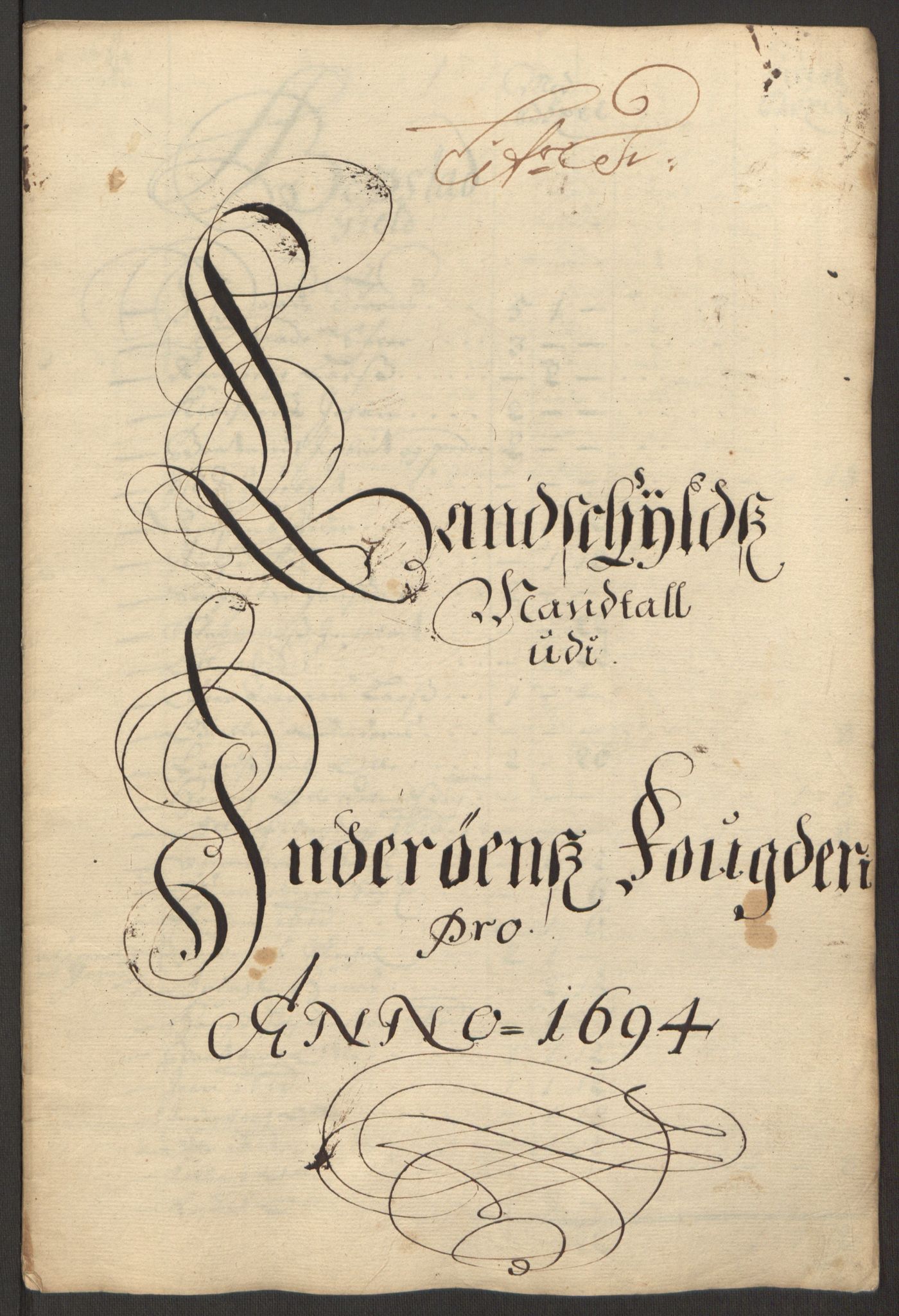 Rentekammeret inntil 1814, Reviderte regnskaper, Fogderegnskap, RA/EA-4092/R63/L4308: Fogderegnskap Inderøy, 1692-1694, p. 575