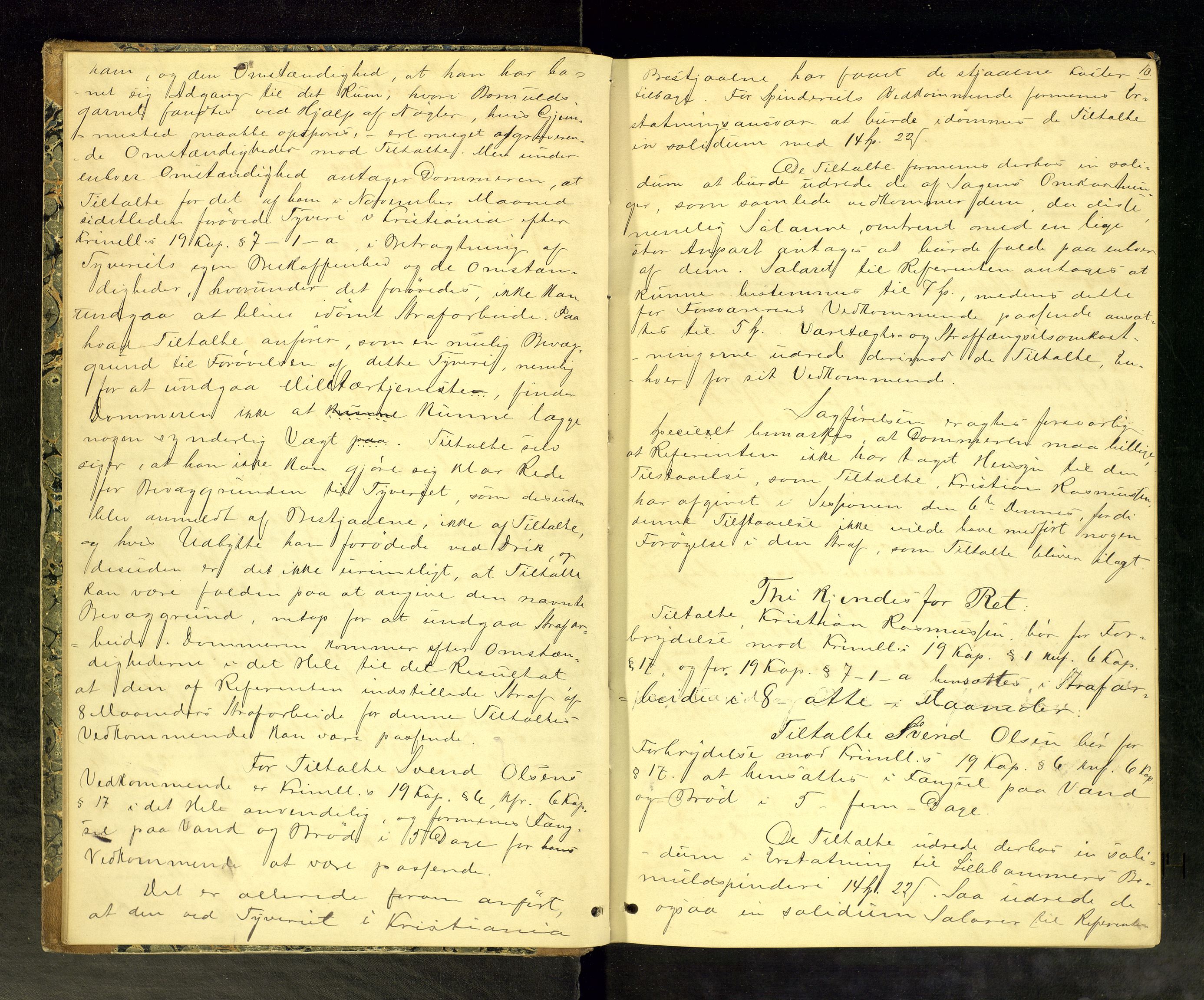 Lillehammer byfogd og byskriver, AV/SAH-TING-040/G/Gc/Gca/L0003: Ekstrarettsprotokoll, 1875-1881, p. 10