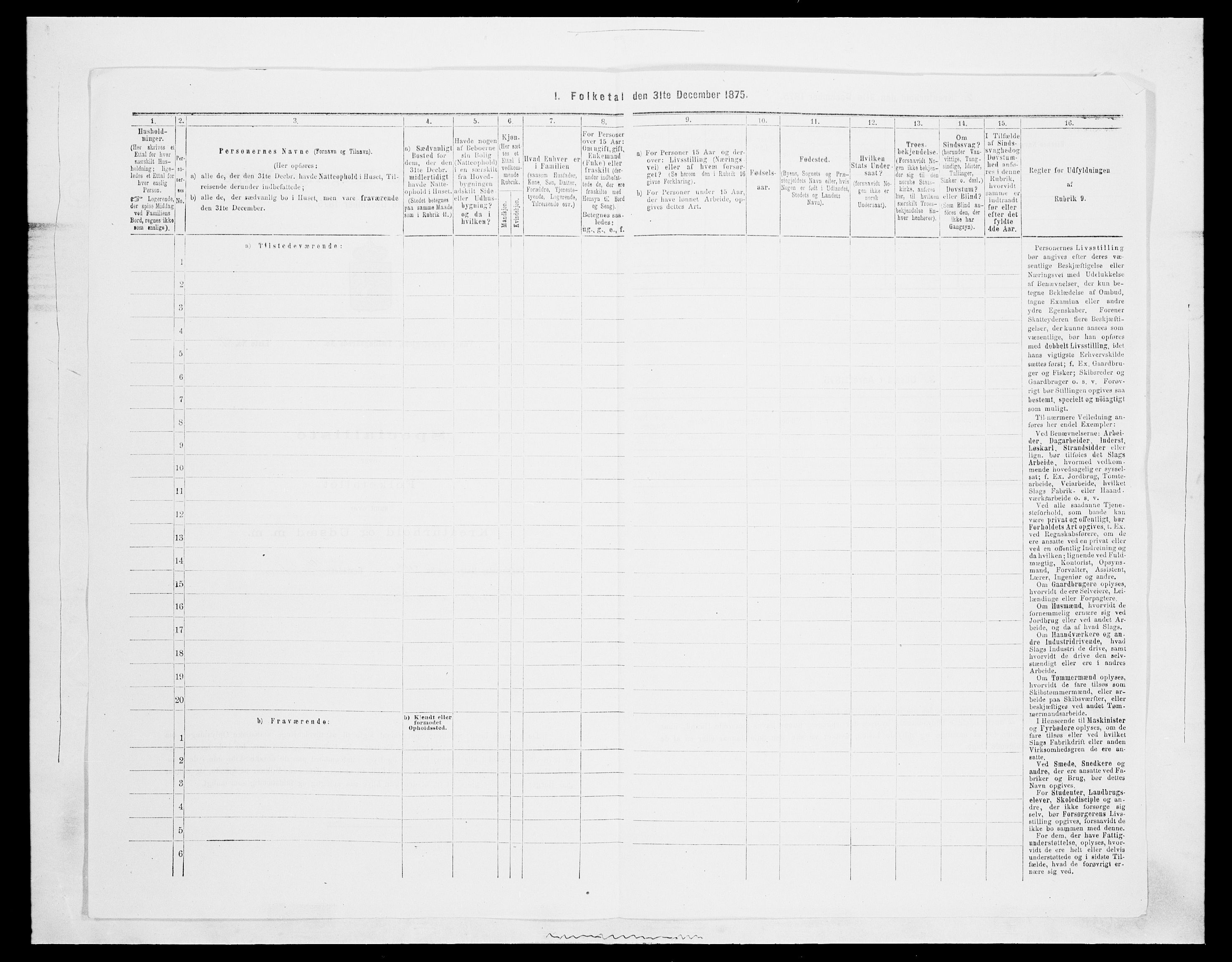 SAH, 1875 census for 0515P Vågå, 1875, p. 1698