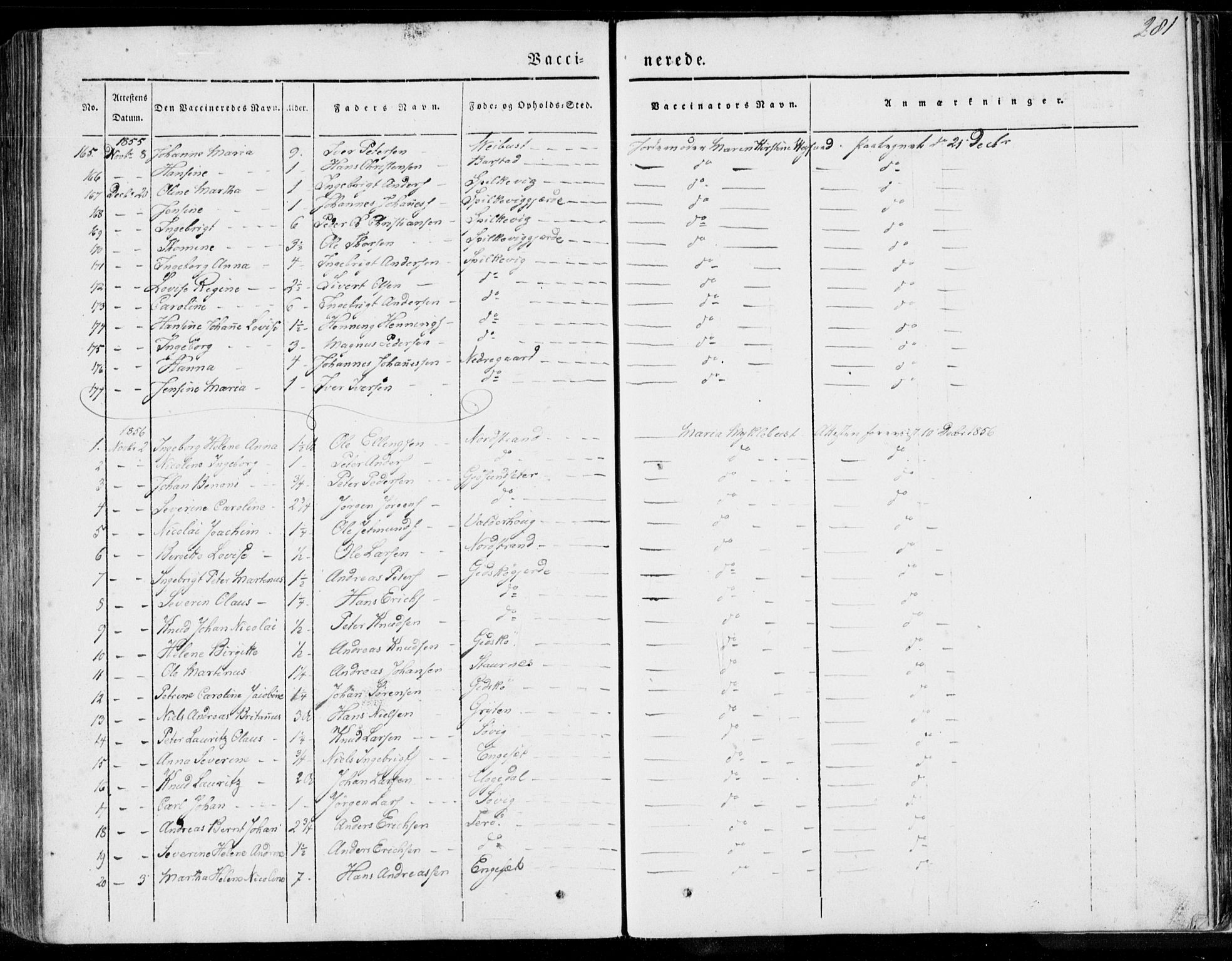 Ministerialprotokoller, klokkerbøker og fødselsregistre - Møre og Romsdal, AV/SAT-A-1454/528/L0396: Parish register (official) no. 528A07, 1839-1847, p. 281