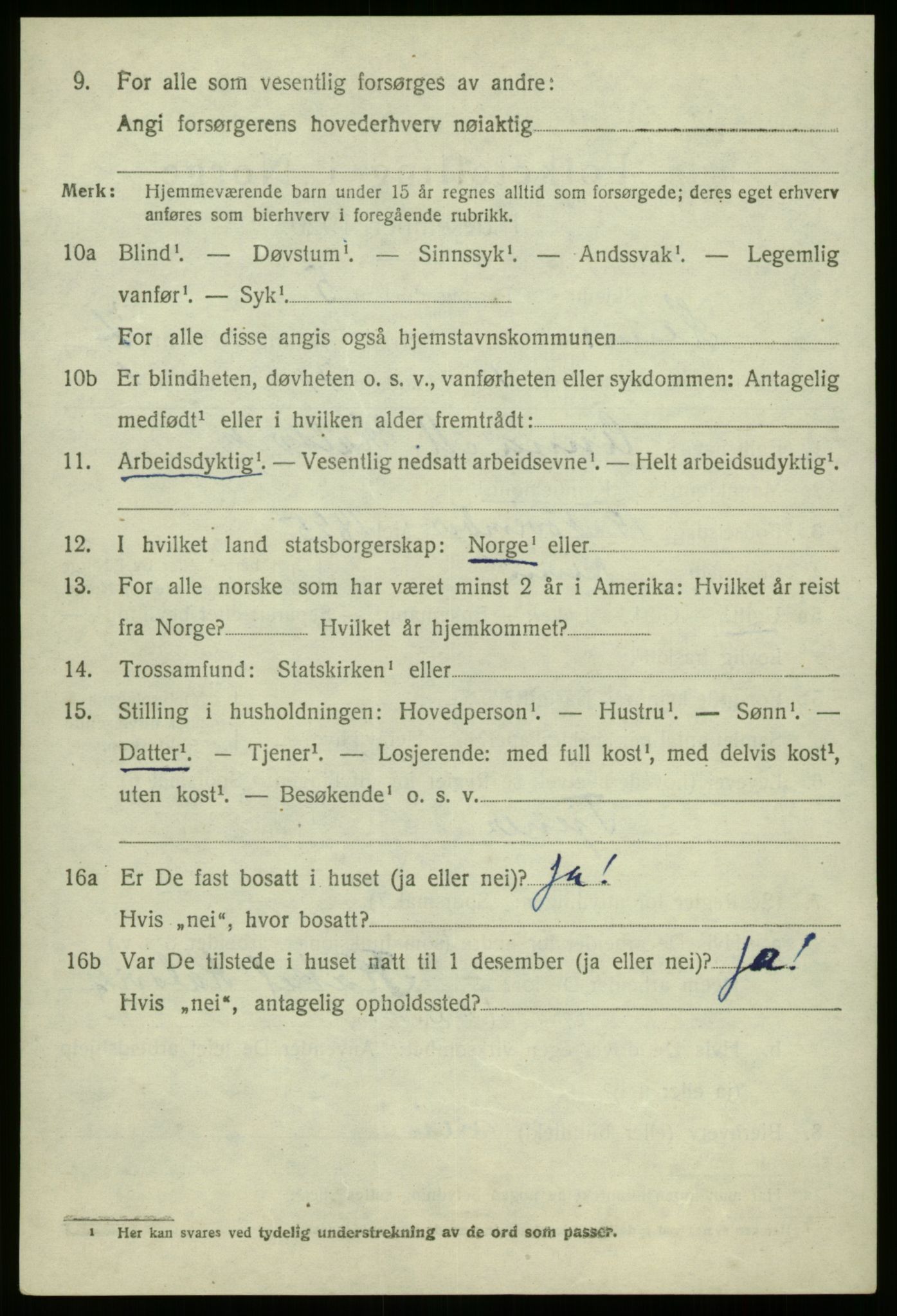 SAB, 1920 census for Kinn, 1920, p. 8714