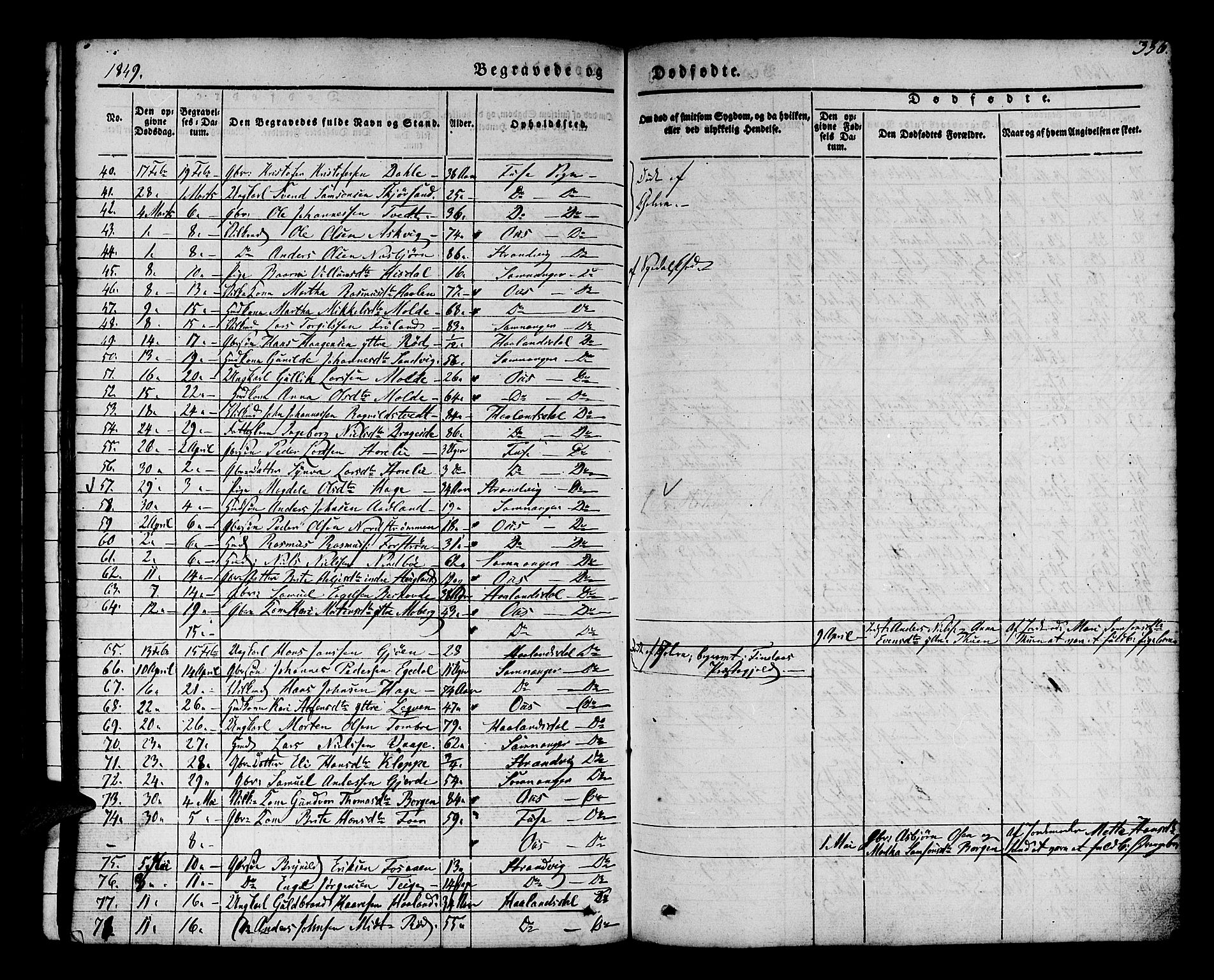 Os sokneprestembete, AV/SAB-A-99929: Parish register (official) no. A 15, 1839-1851, p. 337