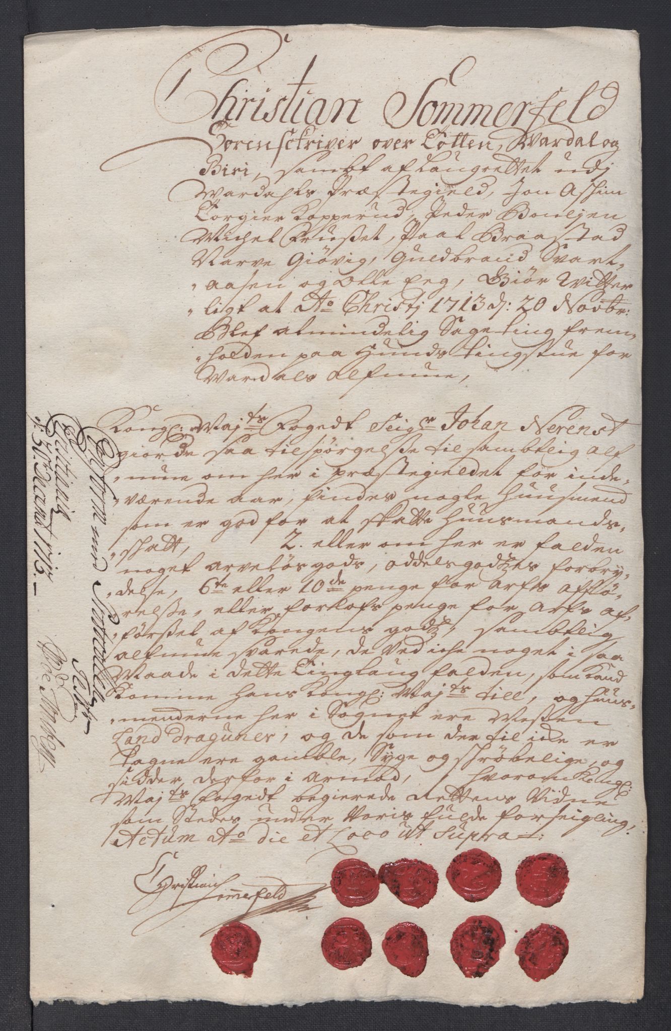 Rentekammeret inntil 1814, Reviderte regnskaper, Fogderegnskap, AV/RA-EA-4092/R18/L1310: Fogderegnskap Hadeland, Toten og Valdres, 1713, p. 227