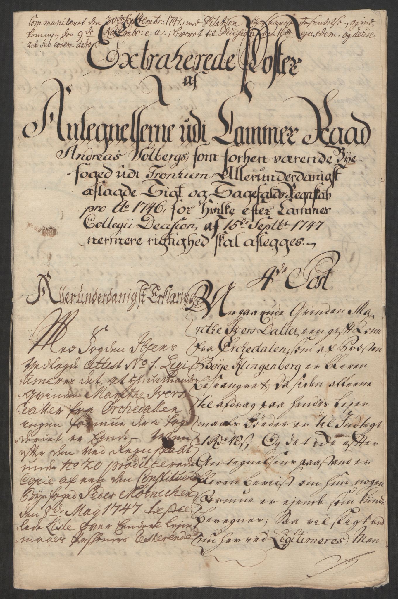 Rentekammeret inntil 1814, Reviderte regnskaper, Byregnskaper, AV/RA-EA-4066/R/Rs/L0541: [S22] Sikt og sakefall, 1743-1746, p. 409