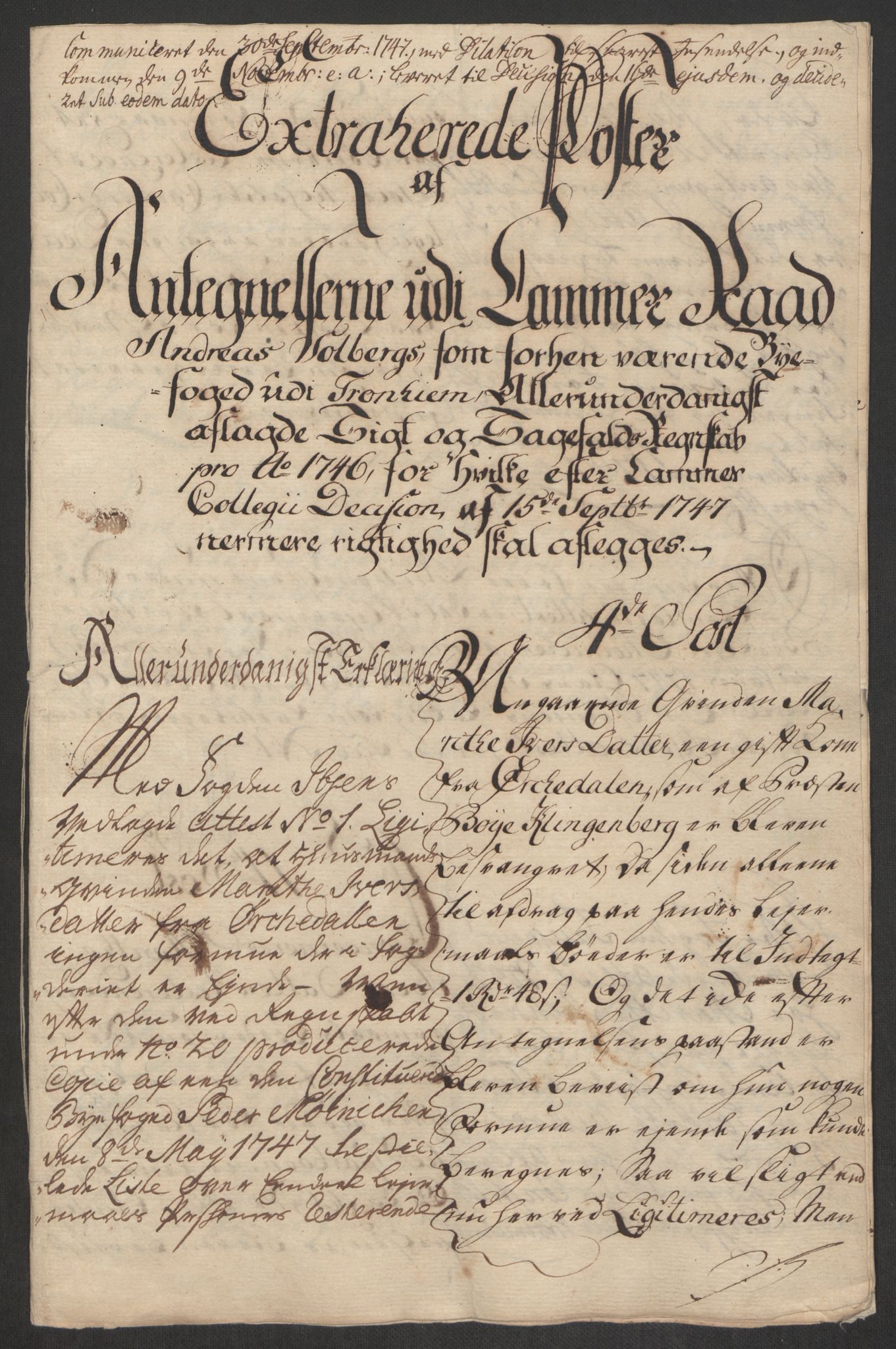 Rentekammeret inntil 1814, Reviderte regnskaper, Byregnskaper, RA/EA-4066/R/Rs/L0541: [S22] Sikt og sakefall, 1743-1746, p. 409