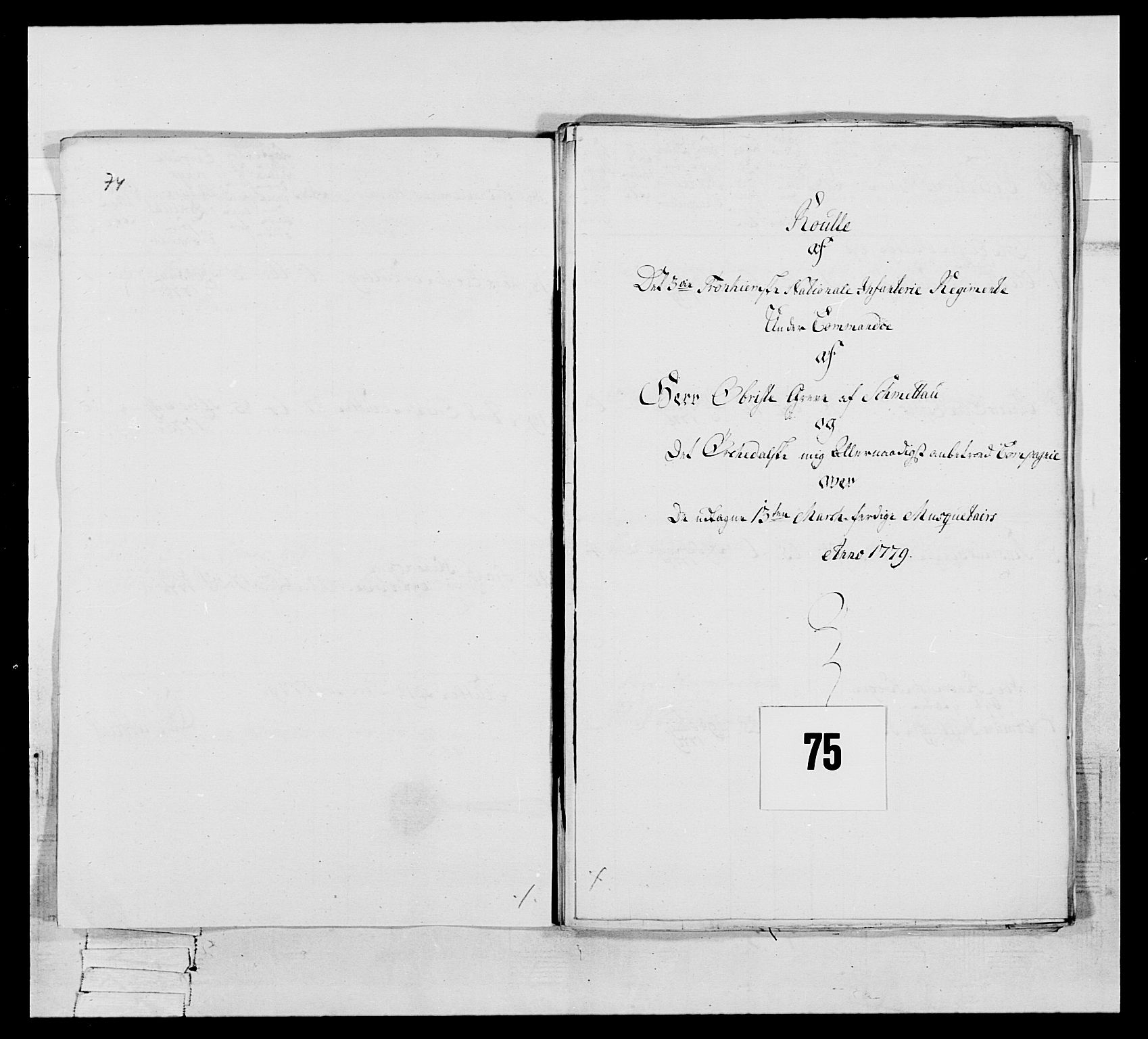 Generalitets- og kommissariatskollegiet, Det kongelige norske kommissariatskollegium, RA/EA-5420/E/Eh/L0086: 3. Trondheimske nasjonale infanteriregiment, 1776-1779, p. 294