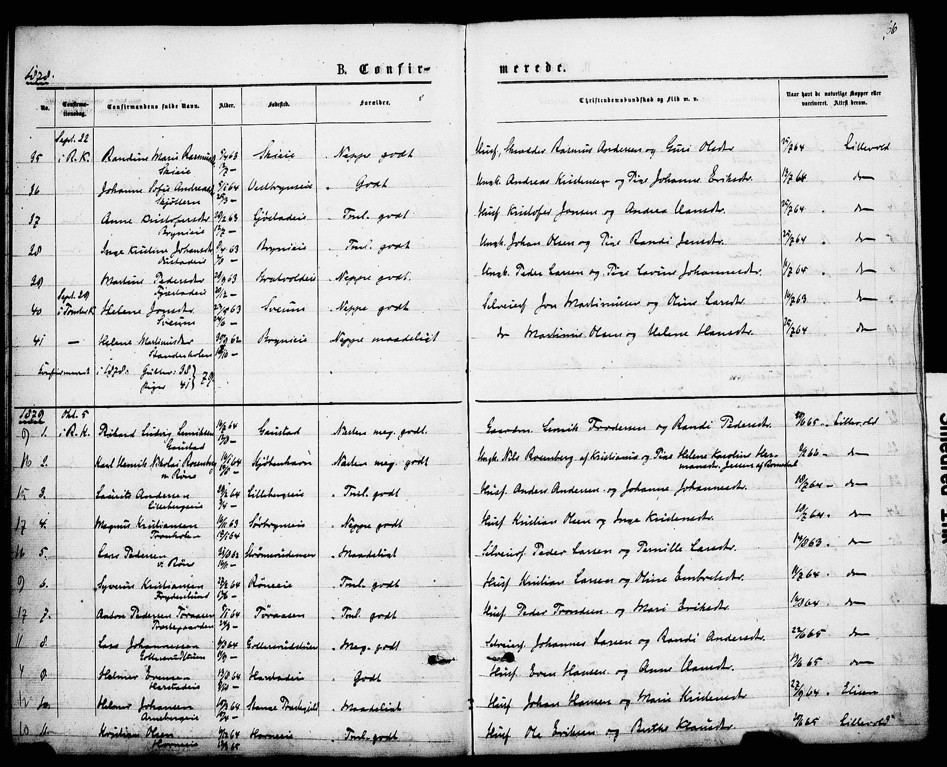 Romedal prestekontor, SAH/PREST-004/K/L0007: Parish register (official) no. 7, 1875-1879, p. 66