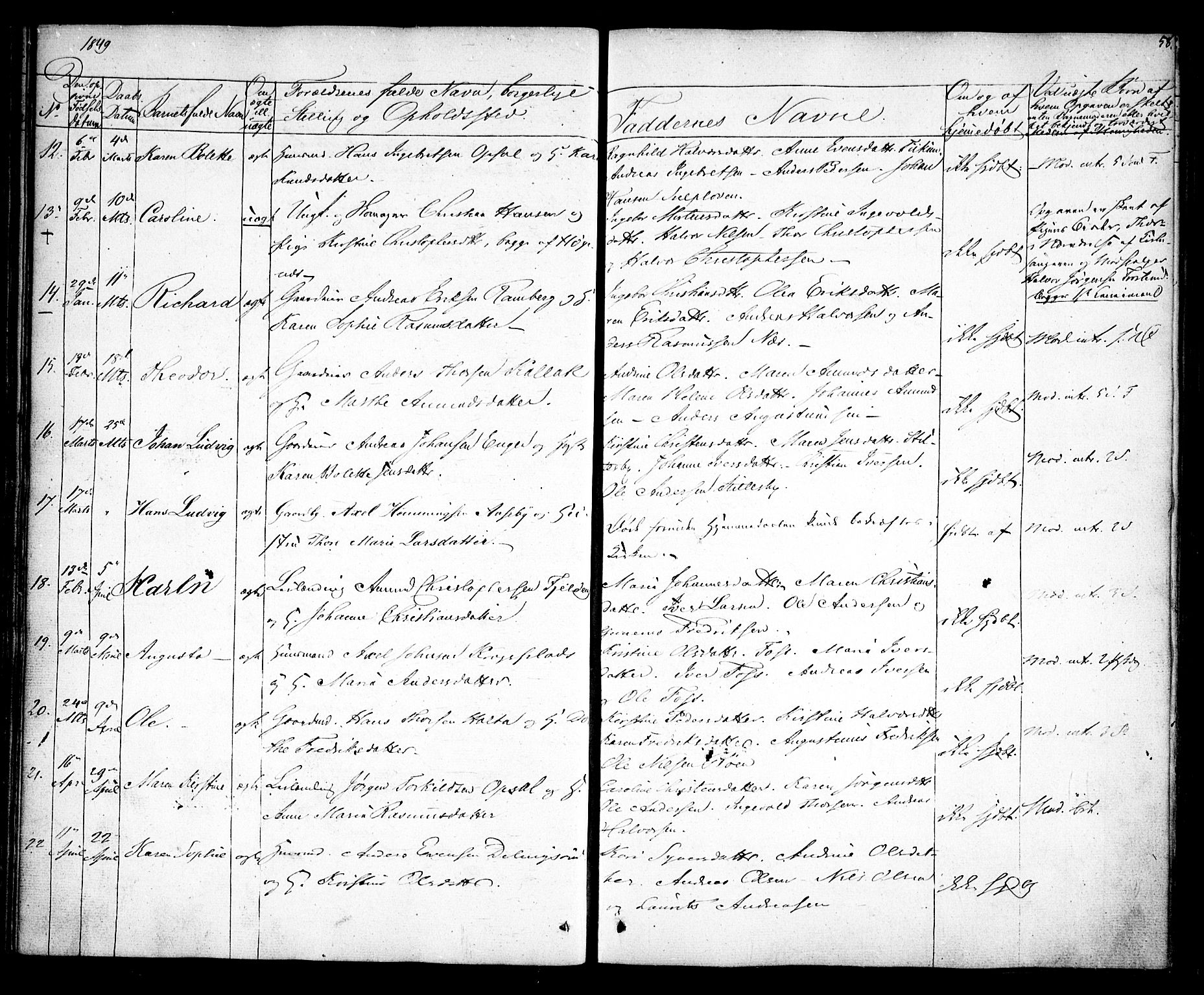 Rødenes prestekontor Kirkebøker, AV/SAO-A-2005/F/Fa/L0005: Parish register (official) no. I 5, 1838-1849, p. 58