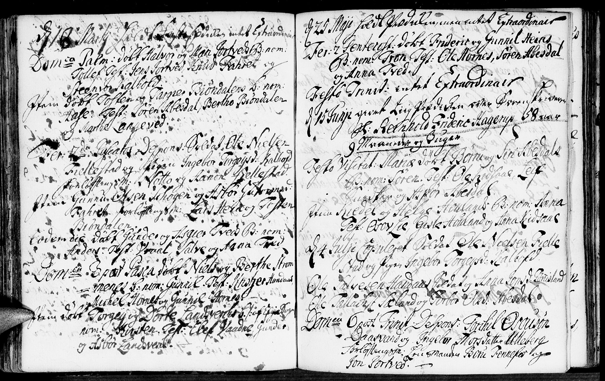 Evje sokneprestkontor, SAK/1111-0008/F/Fa/Fab/L0001: Parish register (official) no. A 1, 1704-1764, p. 148-149