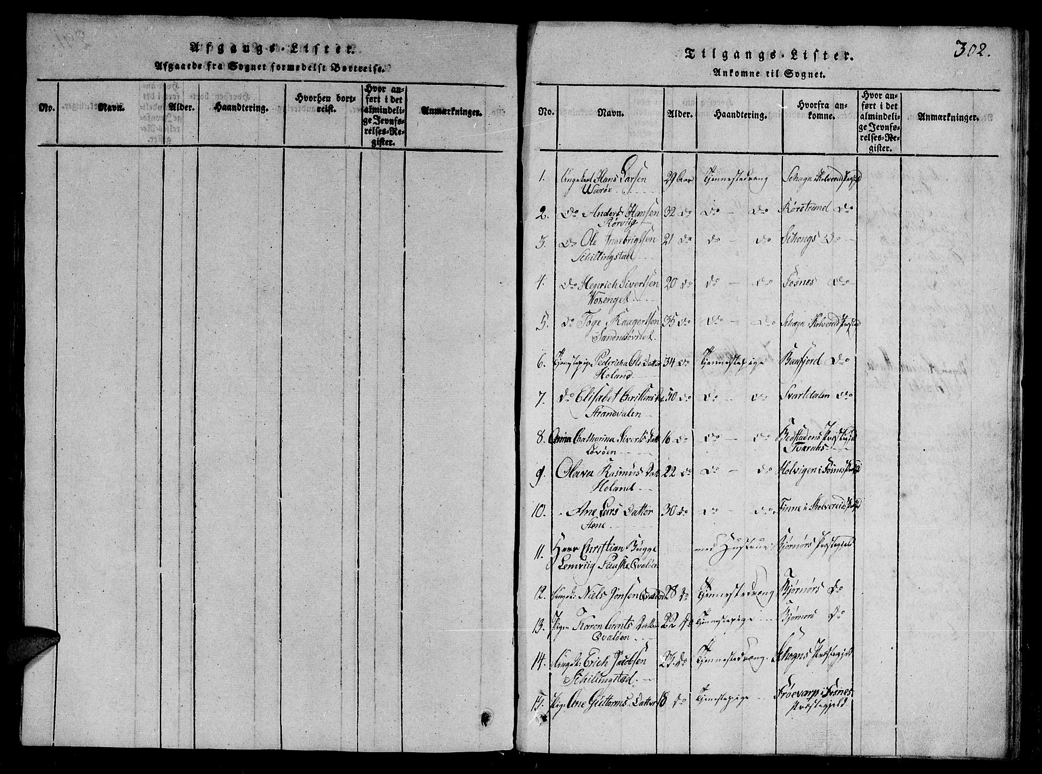 Ministerialprotokoller, klokkerbøker og fødselsregistre - Nord-Trøndelag, SAT/A-1458/784/L0667: Parish register (official) no. 784A03 /1, 1816-1829, p. 302