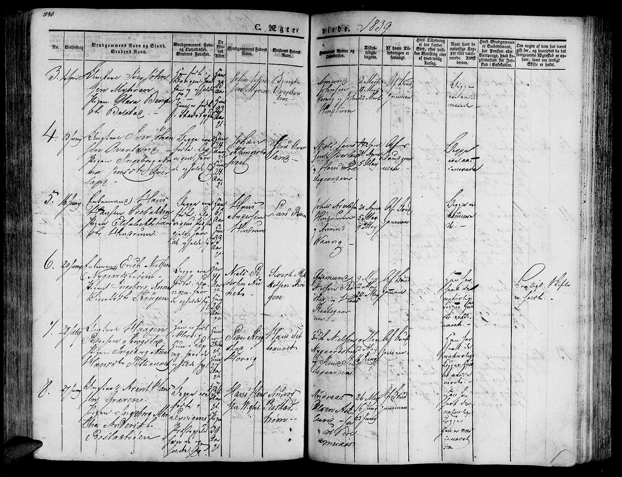 Ministerialprotokoller, klokkerbøker og fødselsregistre - Nord-Trøndelag, AV/SAT-A-1458/701/L0006: Parish register (official) no. 701A06, 1825-1841, p. 234