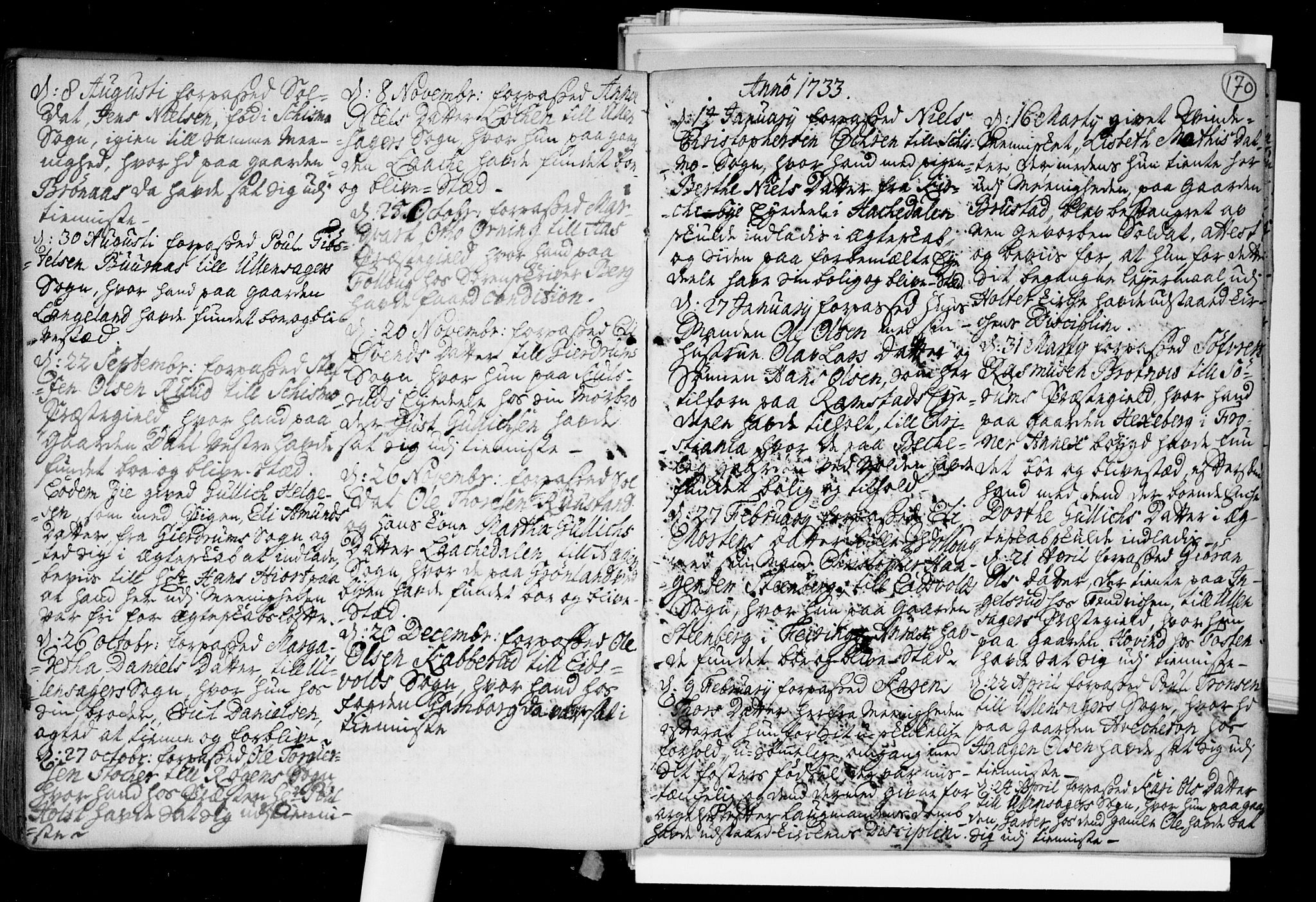 Nannestad prestekontor Kirkebøker, AV/SAO-A-10414a/F/Fa/L0005: Parish register (official) no. I 5, 1729-1738, p. 170