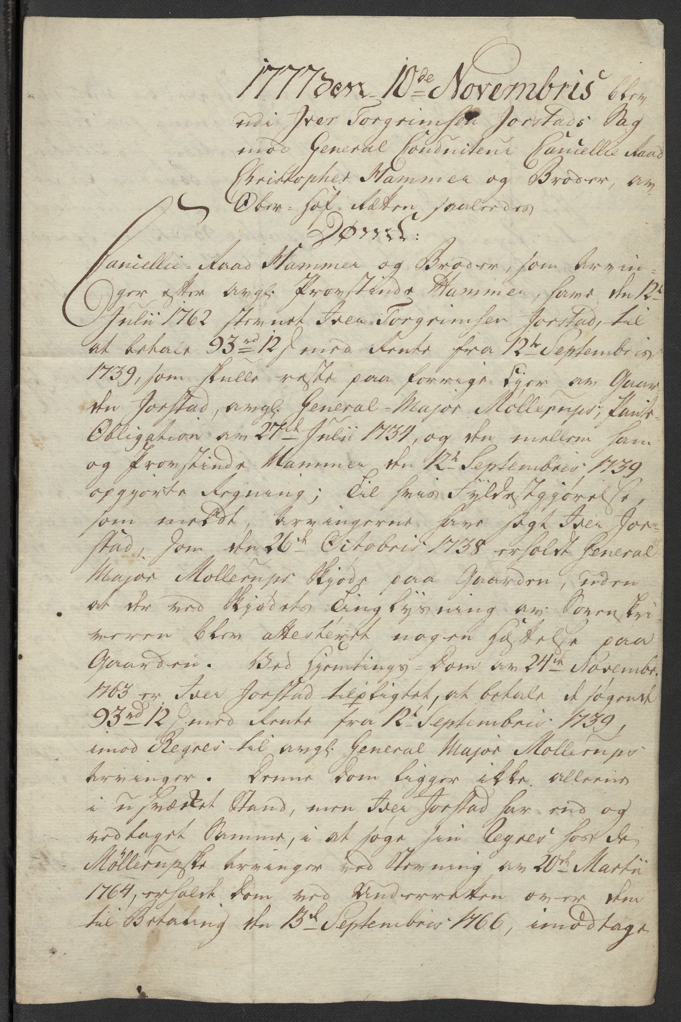 Kristiania stiftamt, SAO/A-10386/G/Gm/L0012: Domsakter og forhør, 1777-1783, p. 2