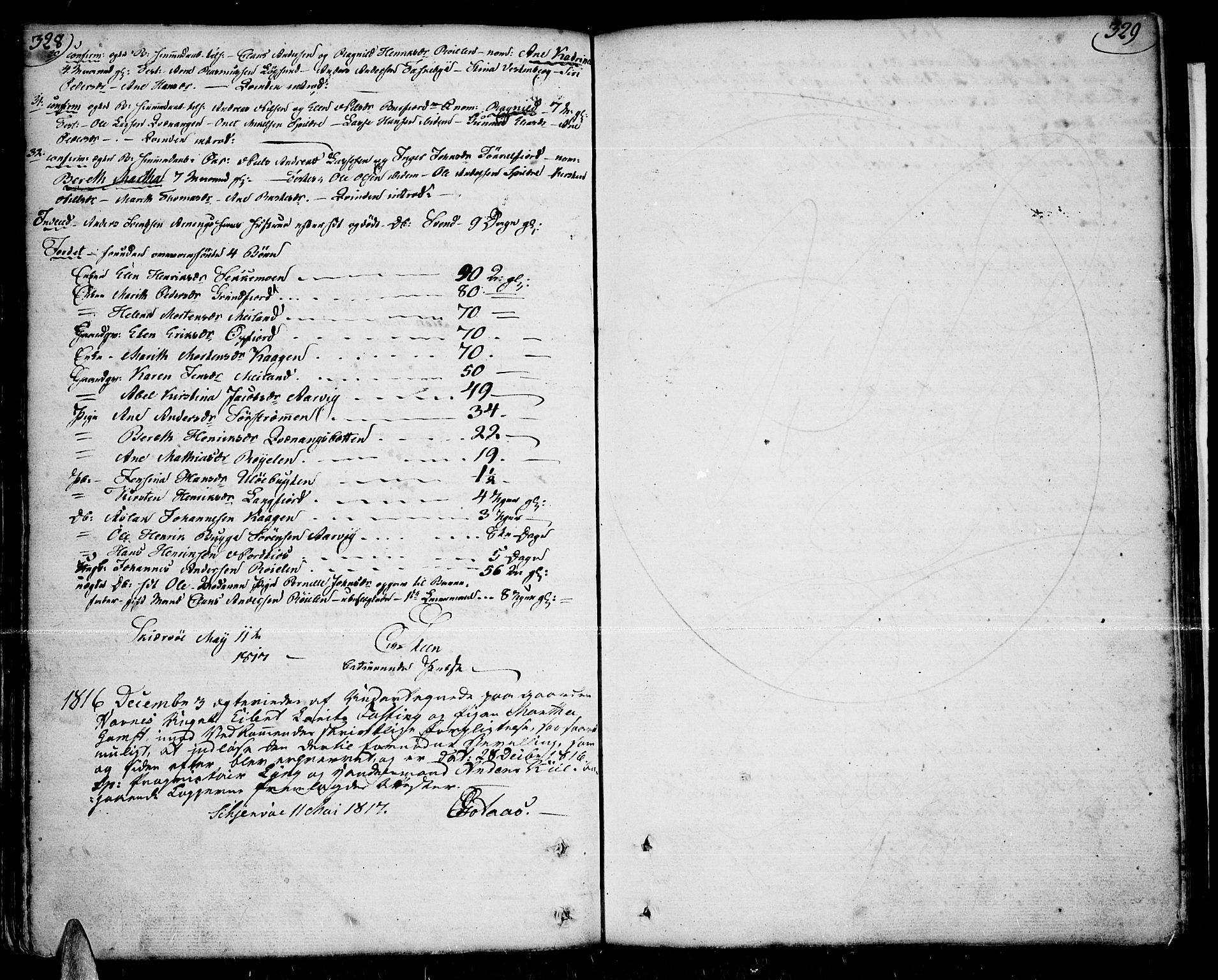 Skjervøy sokneprestkontor, SATØ/S-1300/H/Ha/Haa/L0002kirke: Parish register (official) no. 2, 1781-1817, p. 328-329