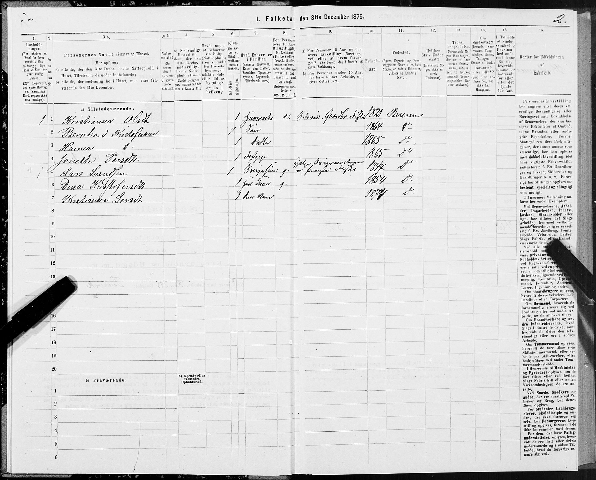 SAT, 1875 census for 1839P Beiarn, 1875, p. 2002