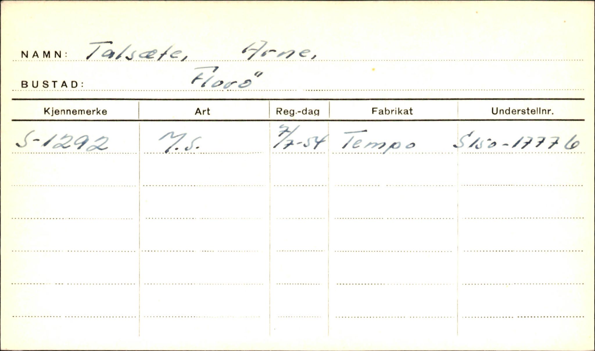 Statens vegvesen, Sogn og Fjordane vegkontor, AV/SAB-A-5301/4/F/L0002: Eigarregister Fjordane til 1.6.1961, 1930-1961, p. 115