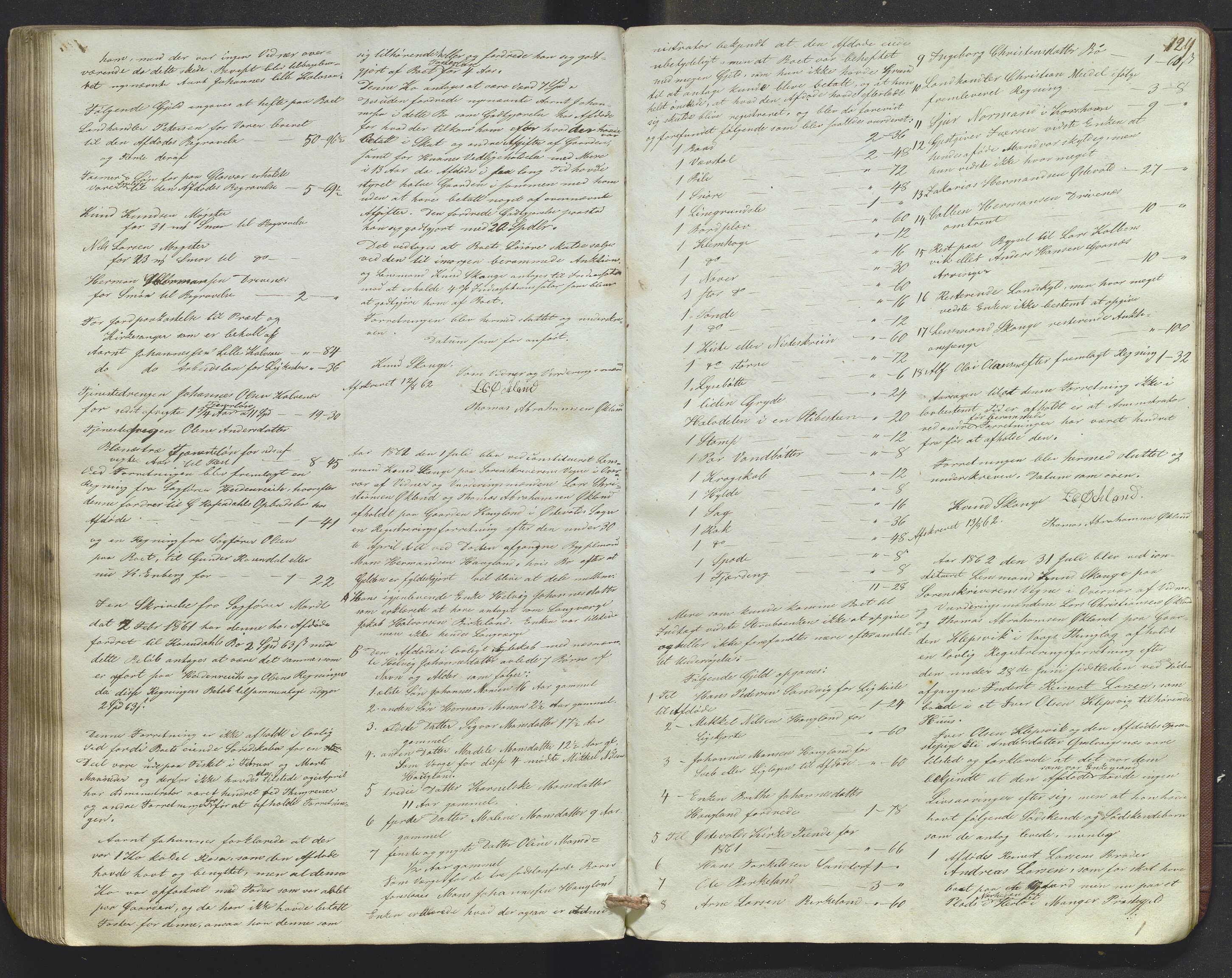 Lensmannen i Sund og Austevoll, AV/SAB-A-35201/0006/L0009: Registreringsprotokoll, 1848-1863, p. 128b-129a