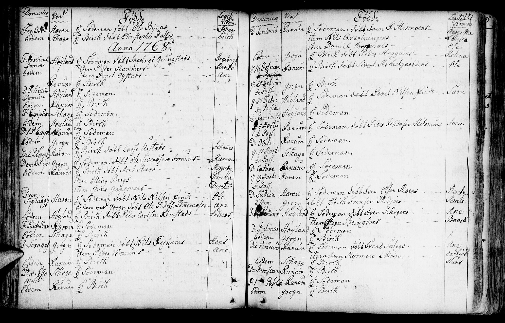 Ministerialprotokoller, klokkerbøker og fødselsregistre - Nord-Trøndelag, SAT/A-1458/764/L0542: Parish register (official) no. 764A02, 1748-1779, p. 121