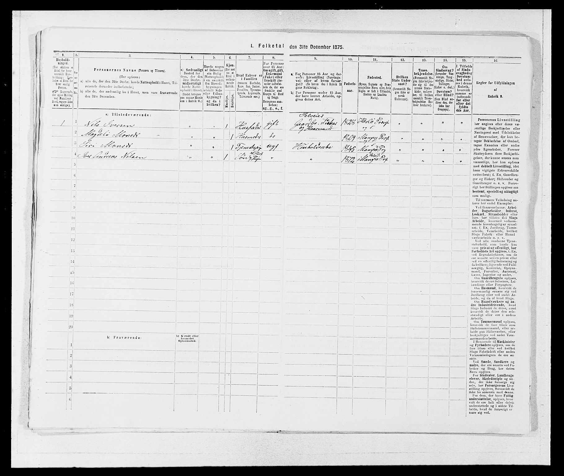 SAB, 1875 census for 1258P Herdla, 1875, p. 26