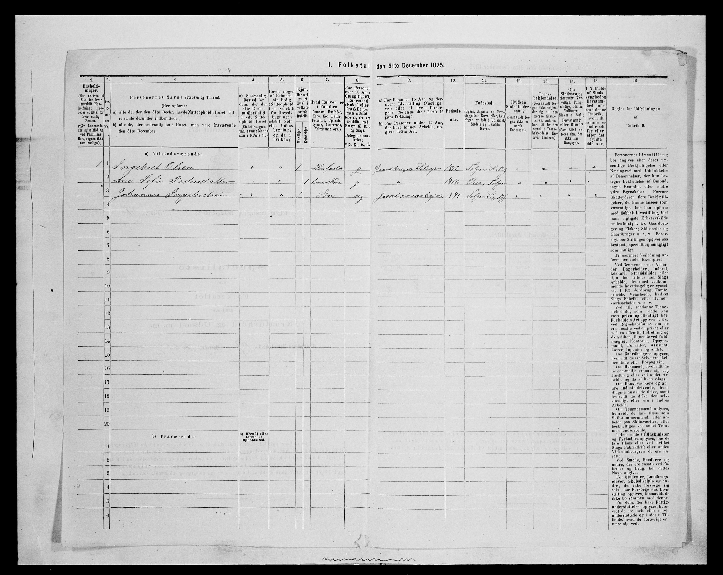 SAH, 1875 census for 0436P Tolga, 1875, p. 573