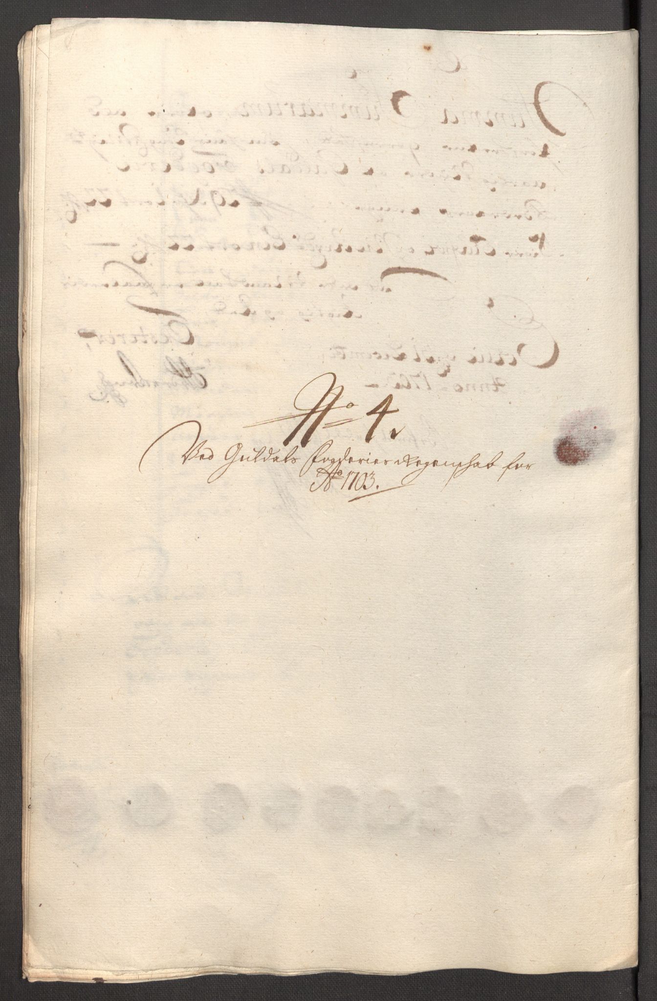 Rentekammeret inntil 1814, Reviderte regnskaper, Fogderegnskap, RA/EA-4092/R60/L3953: Fogderegnskap Orkdal og Gauldal, 1703, p. 316