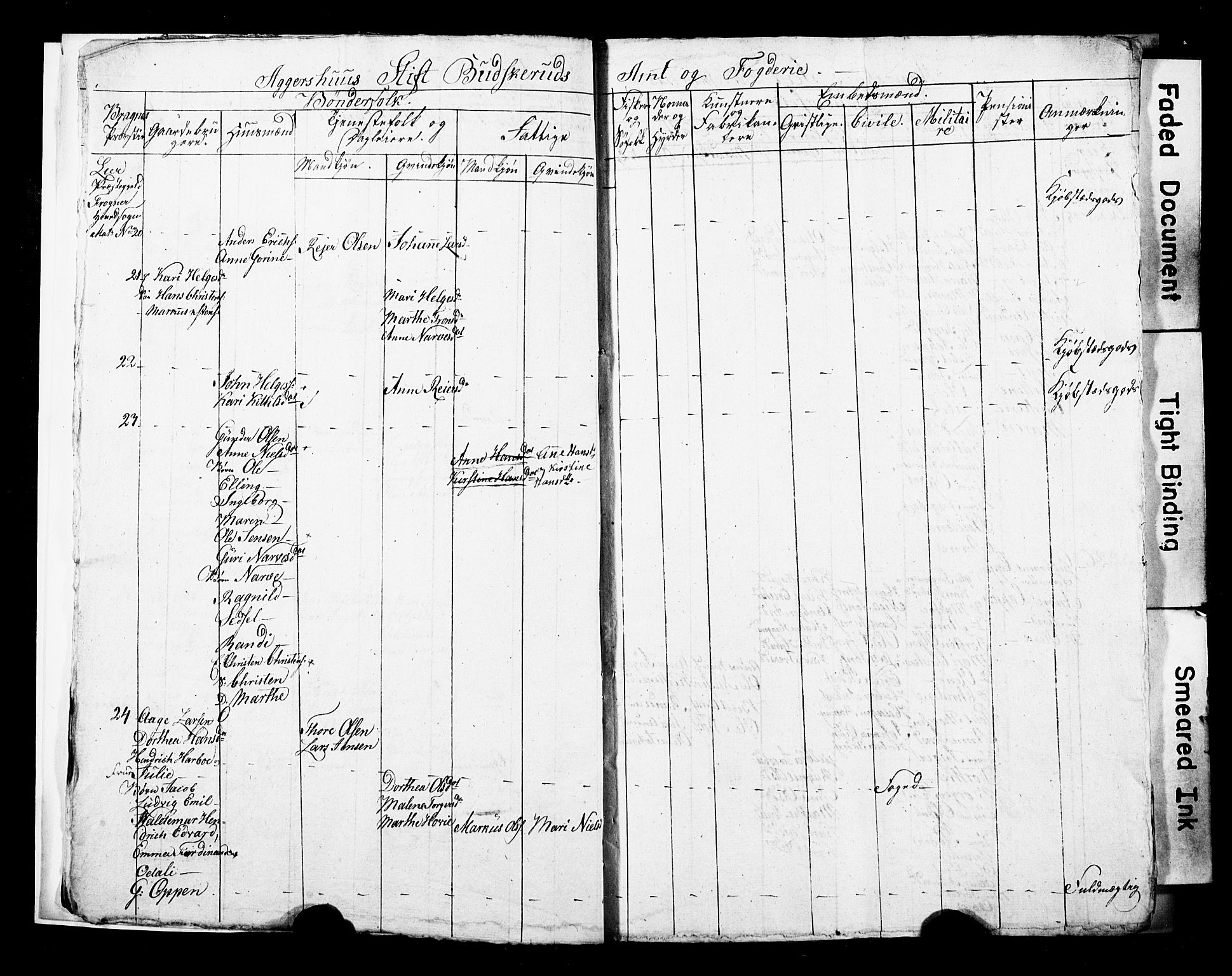 SAKO, 1815 Census for Lier parish, 1815, p. 5