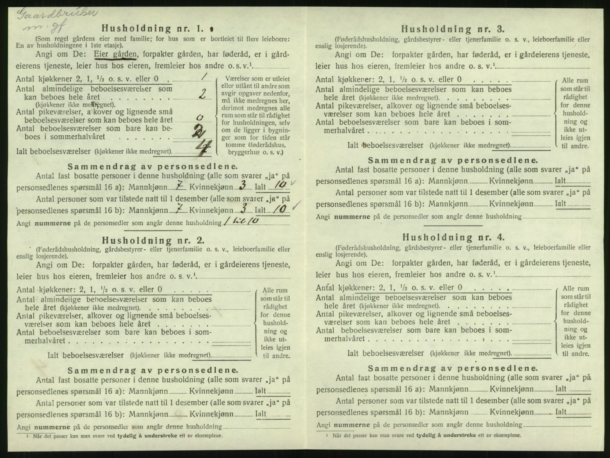 SAT, 1920 census for Velfjord, 1920, p. 550